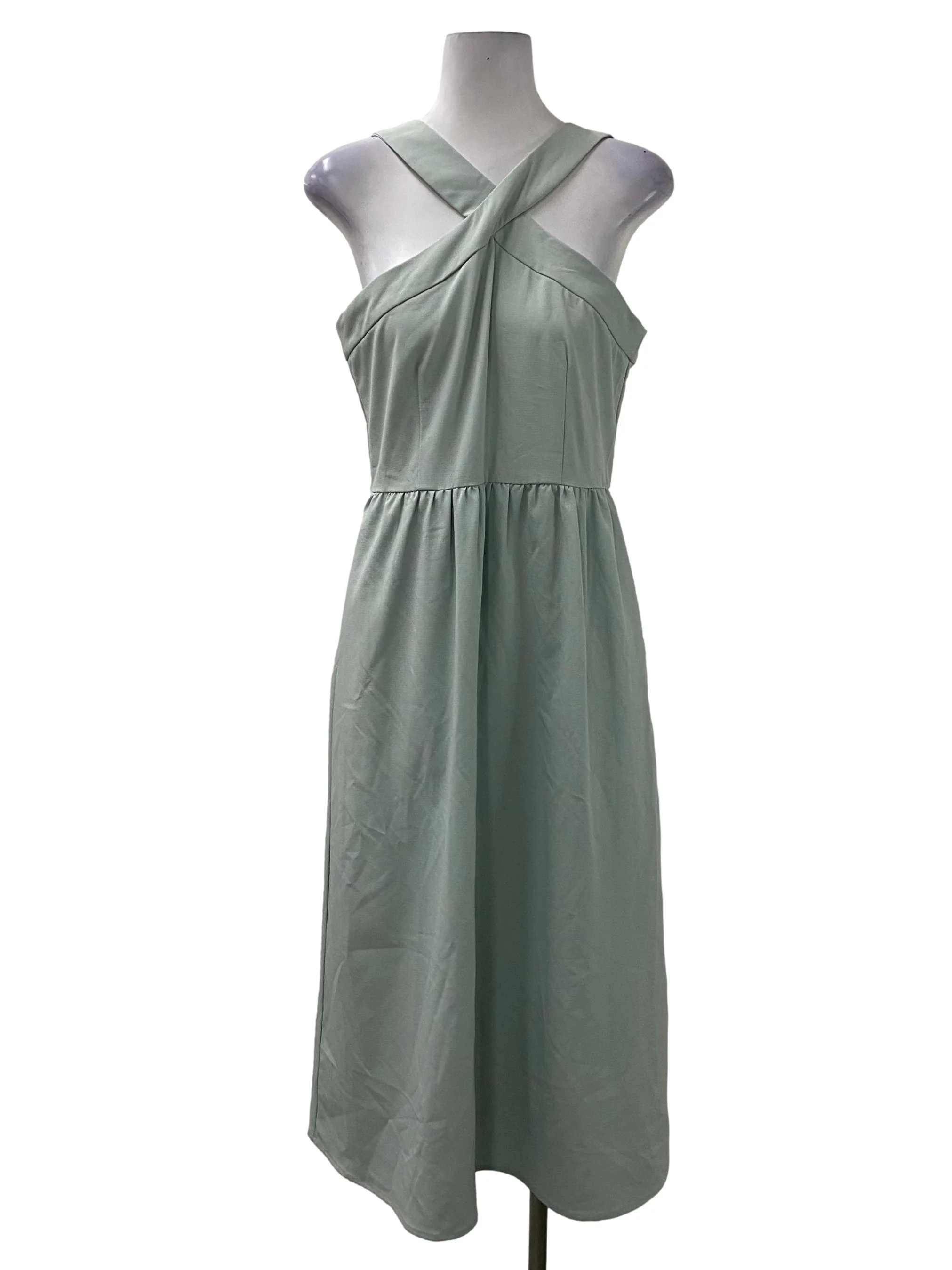 Mint Green Halter Neck Dress