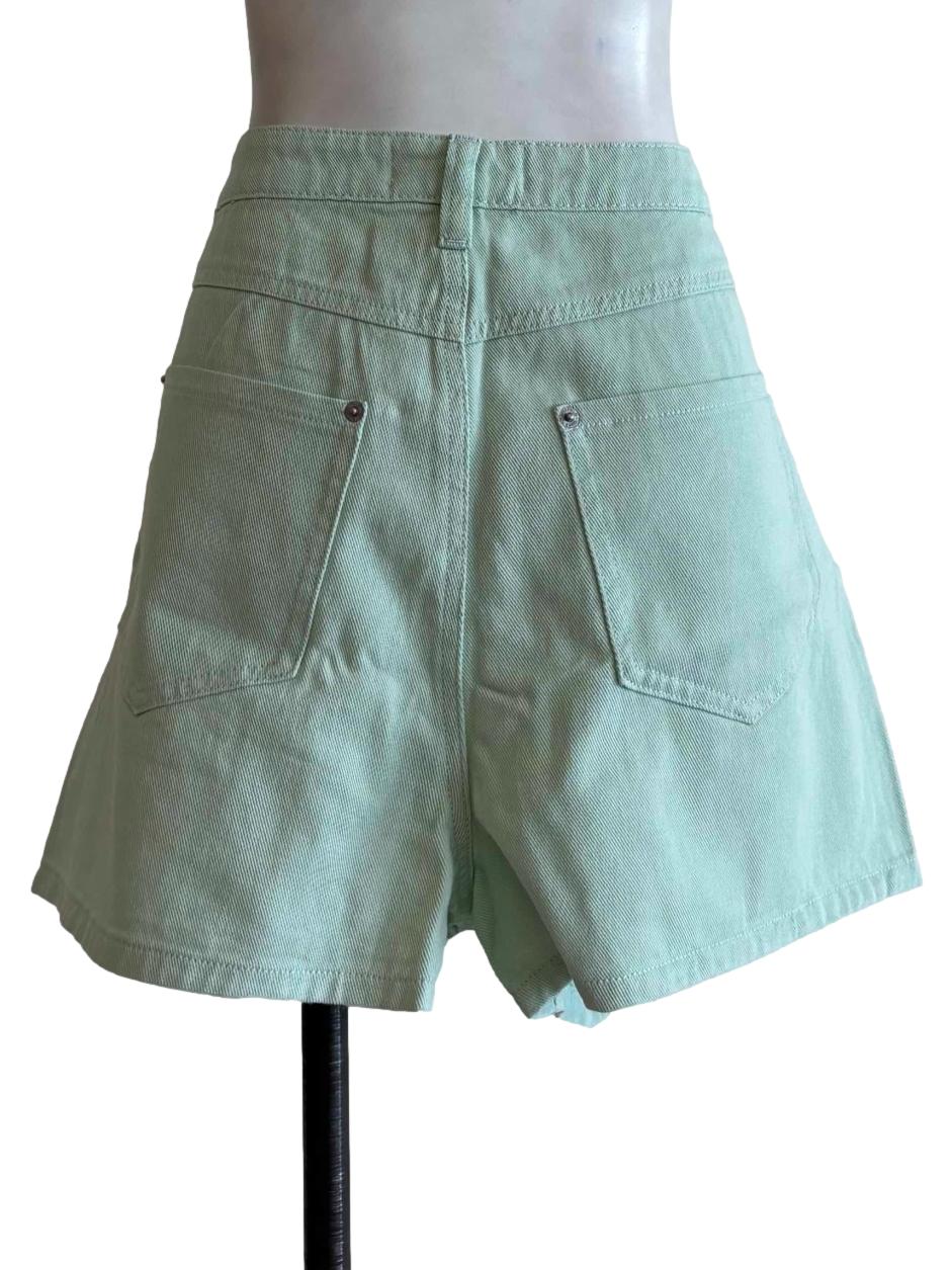 Mint Green Jean Shorts - Image 2