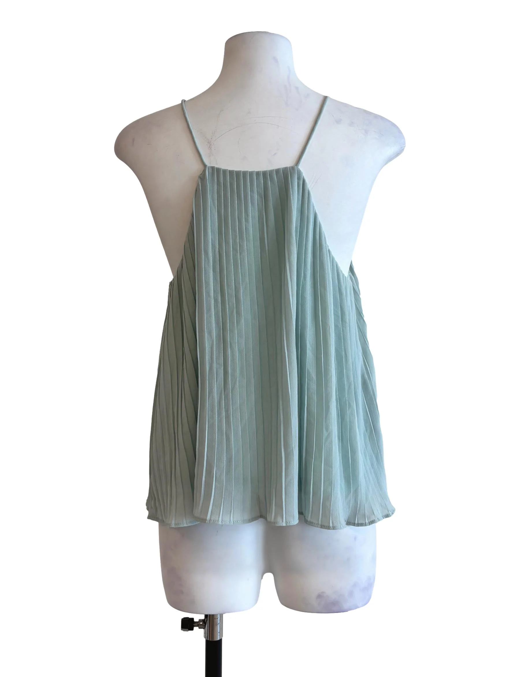 Mint Green Pleated Halter Top TCL - Image 2