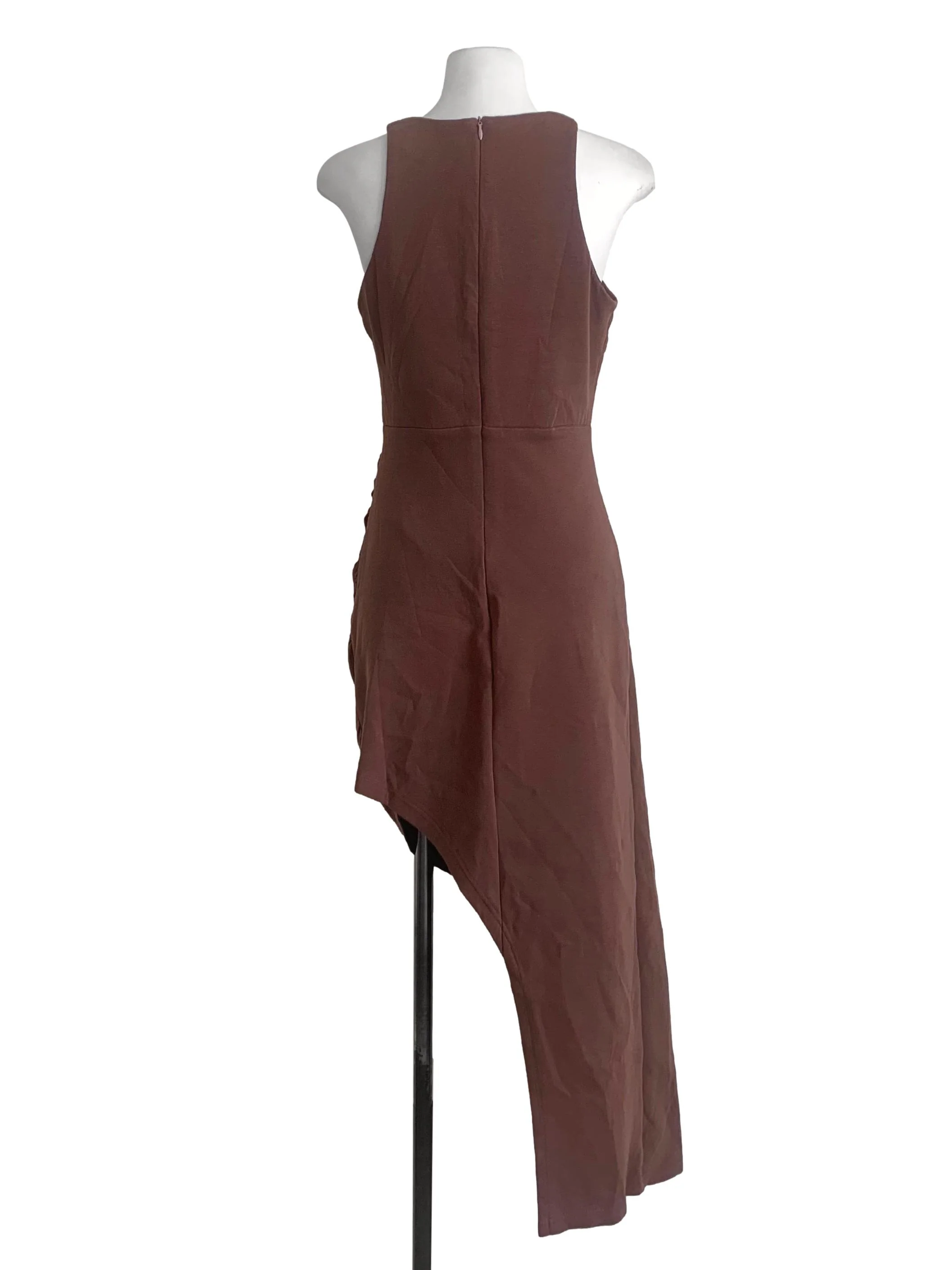 Mocha Brown Bodycon Dress - Image 2