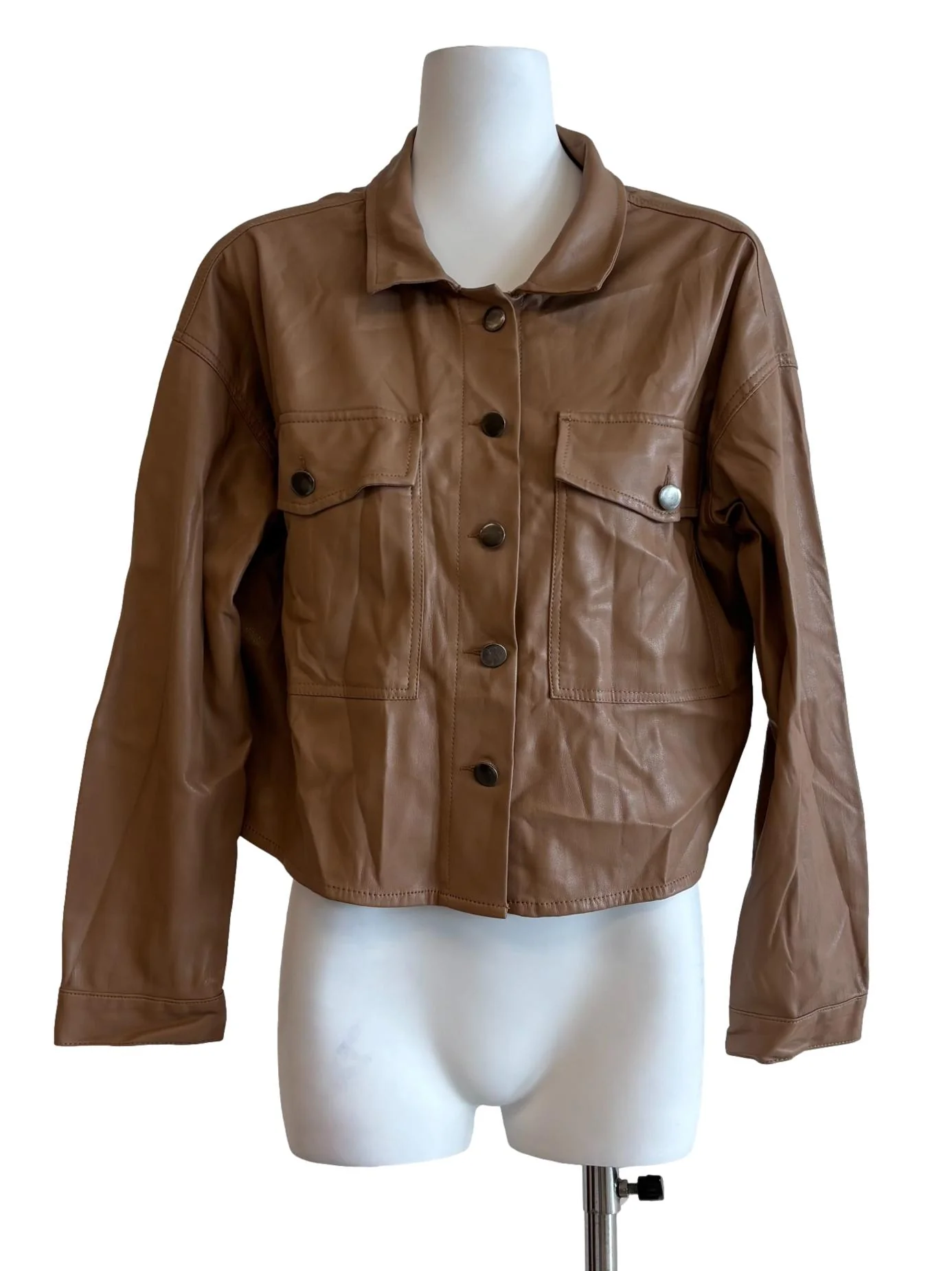 Mocha Brown Leather Jacket