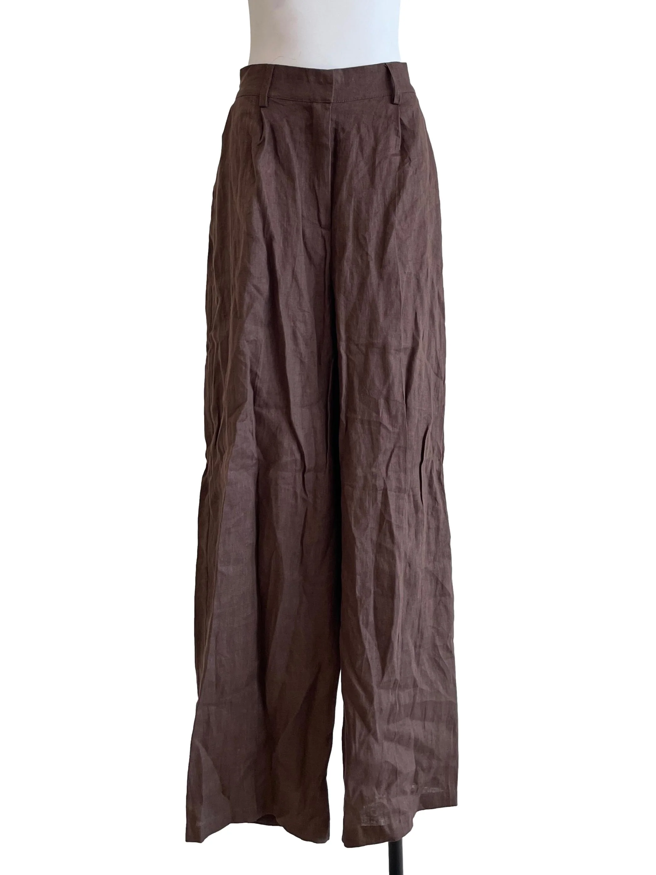 Mocha Brown Wide Leg Pants