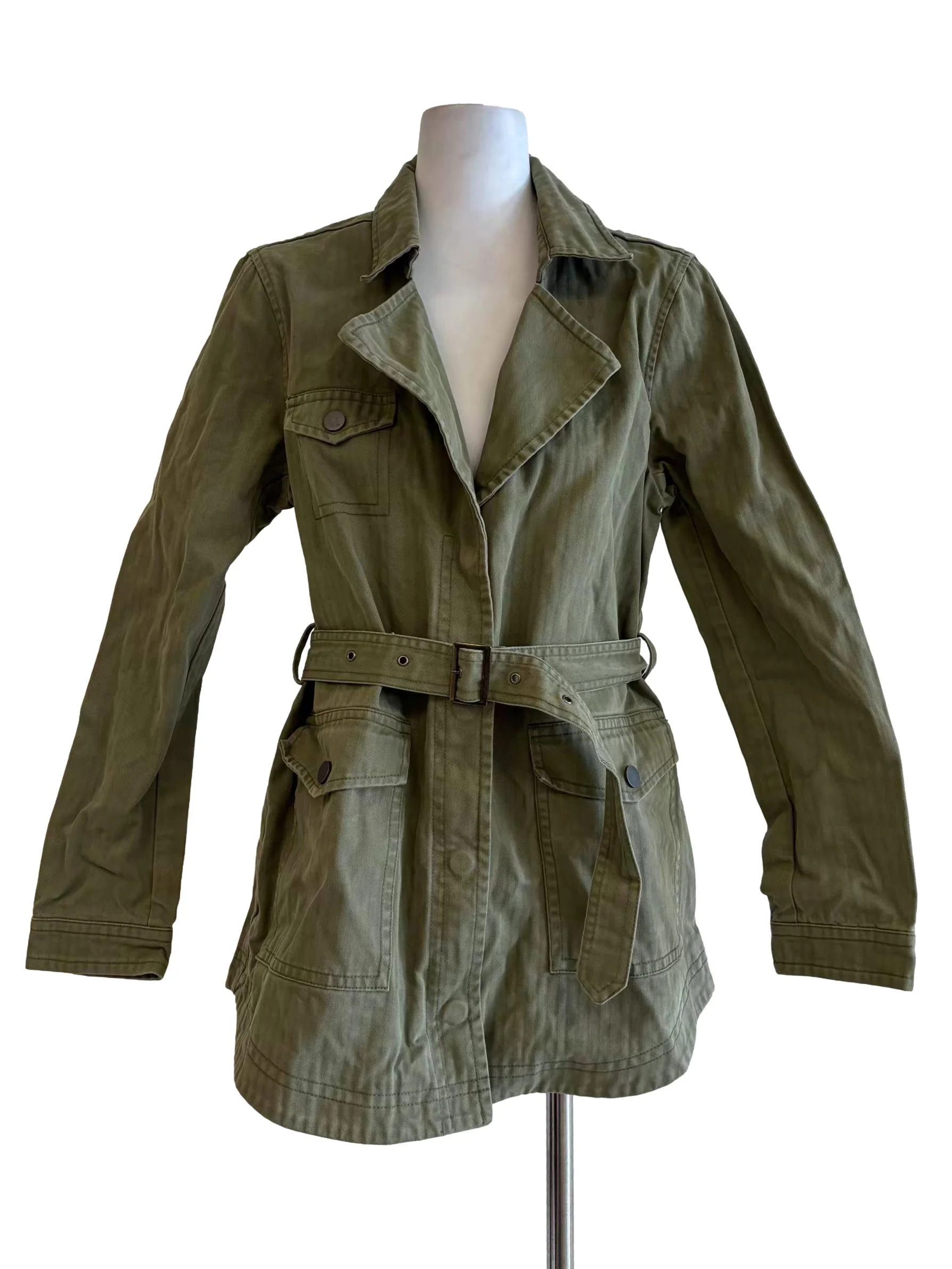 Moss Green Cargo Work Jacket