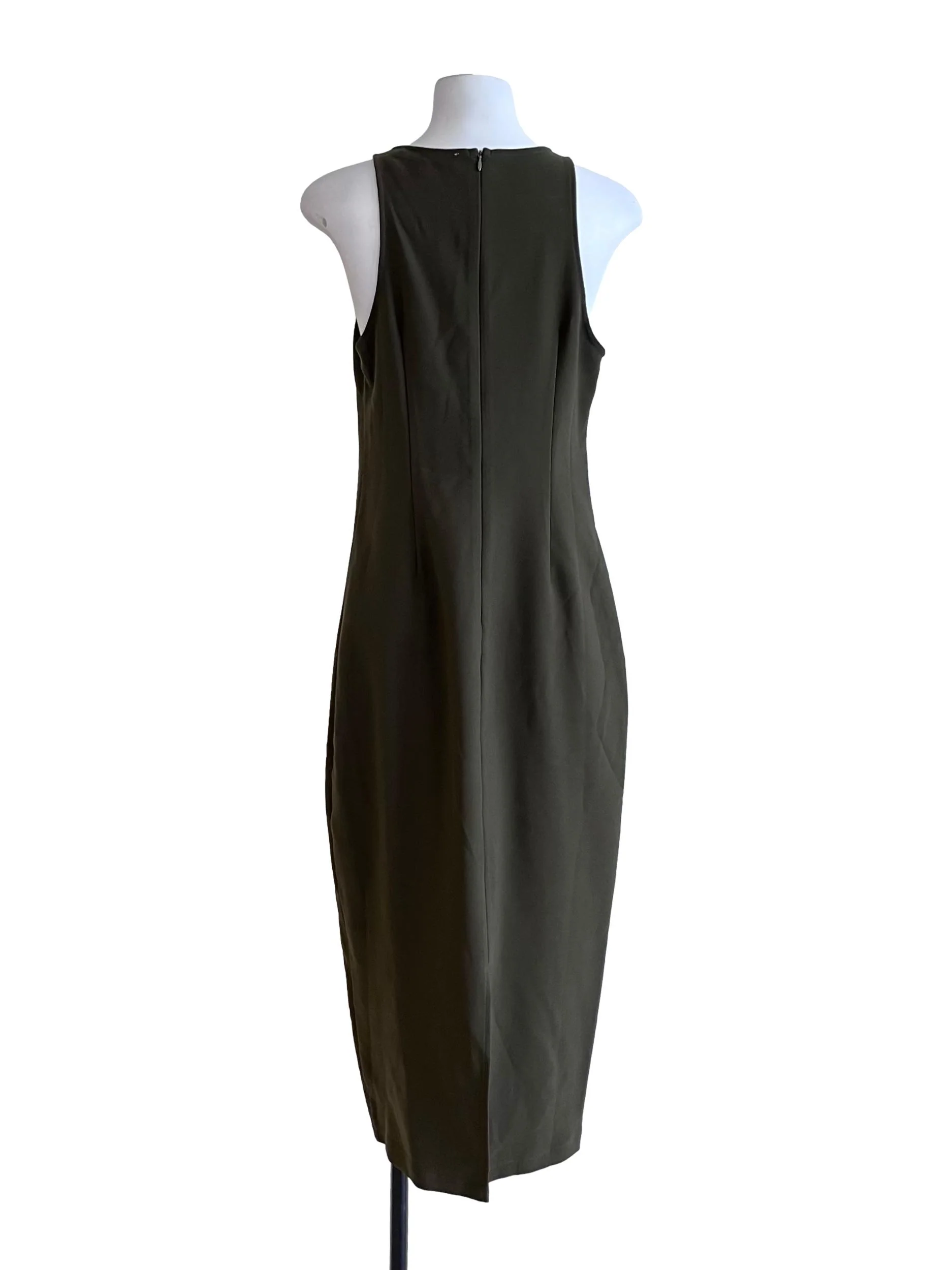 Moss Green Shift Dress - Image 2