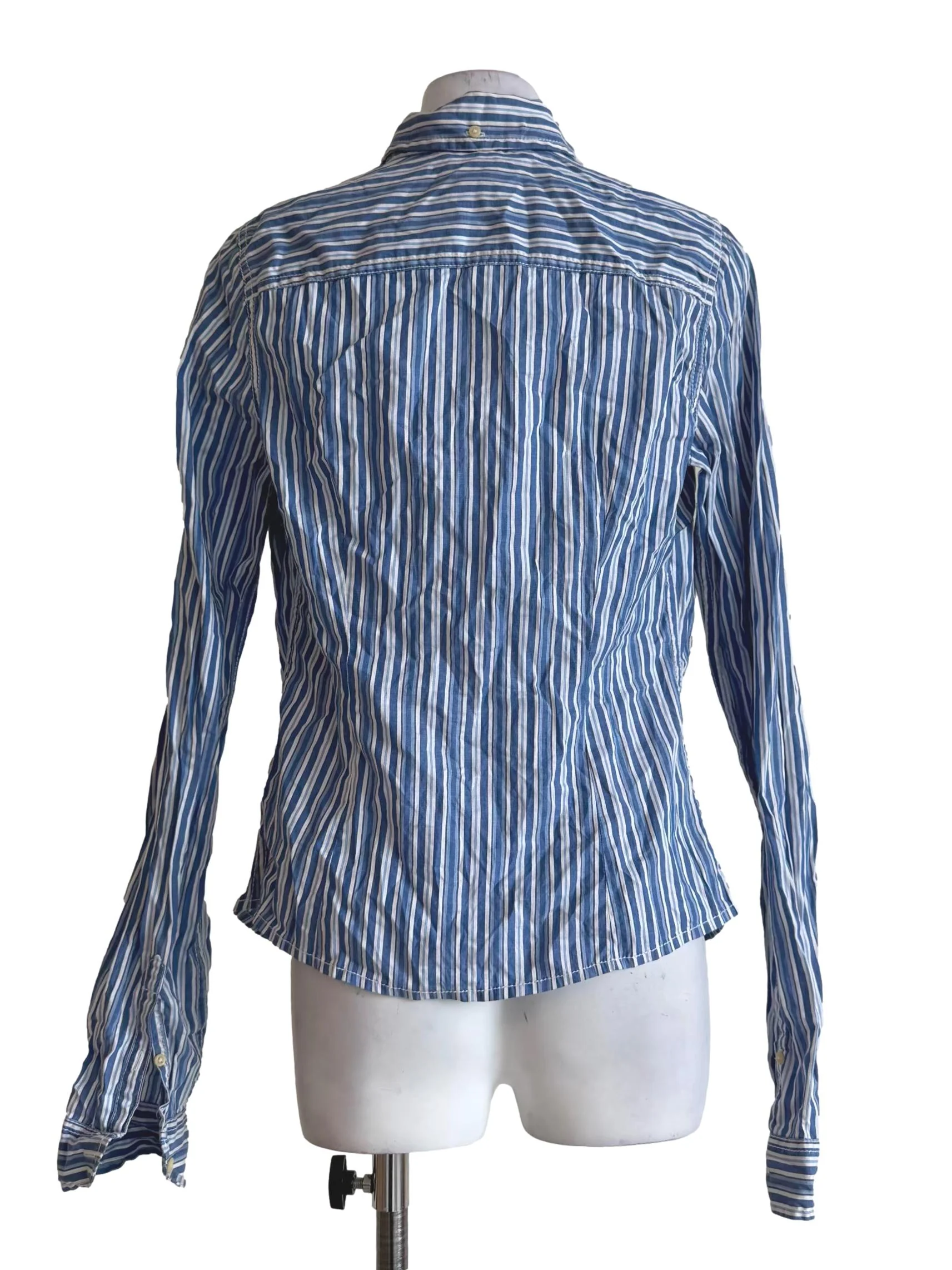 Multi Blue Stripes Blouse - Image 2