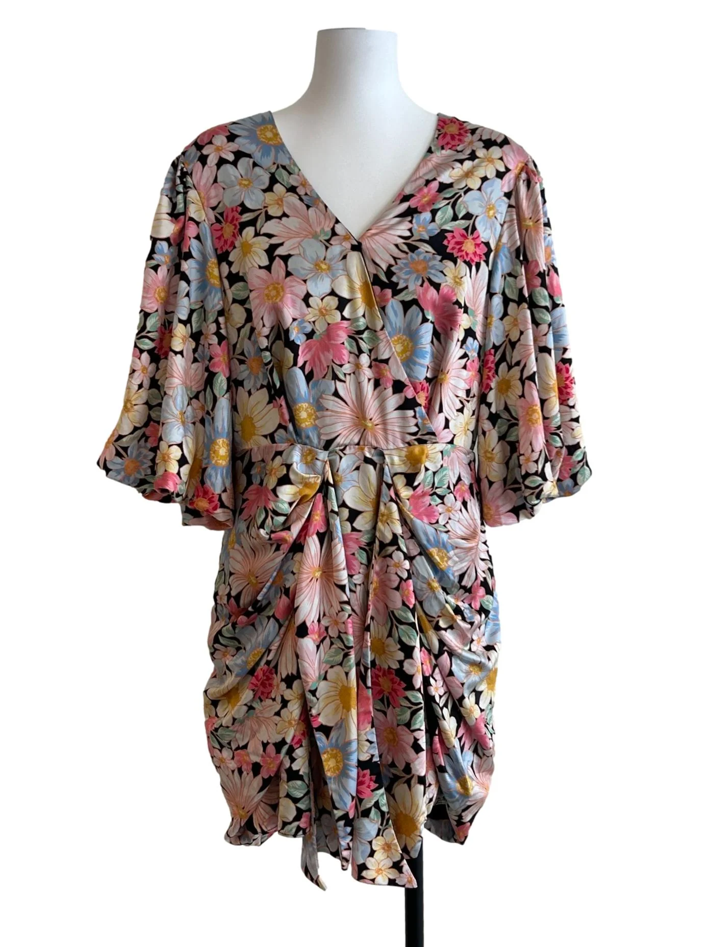 Multicolor Floral Long Sleeve Dress