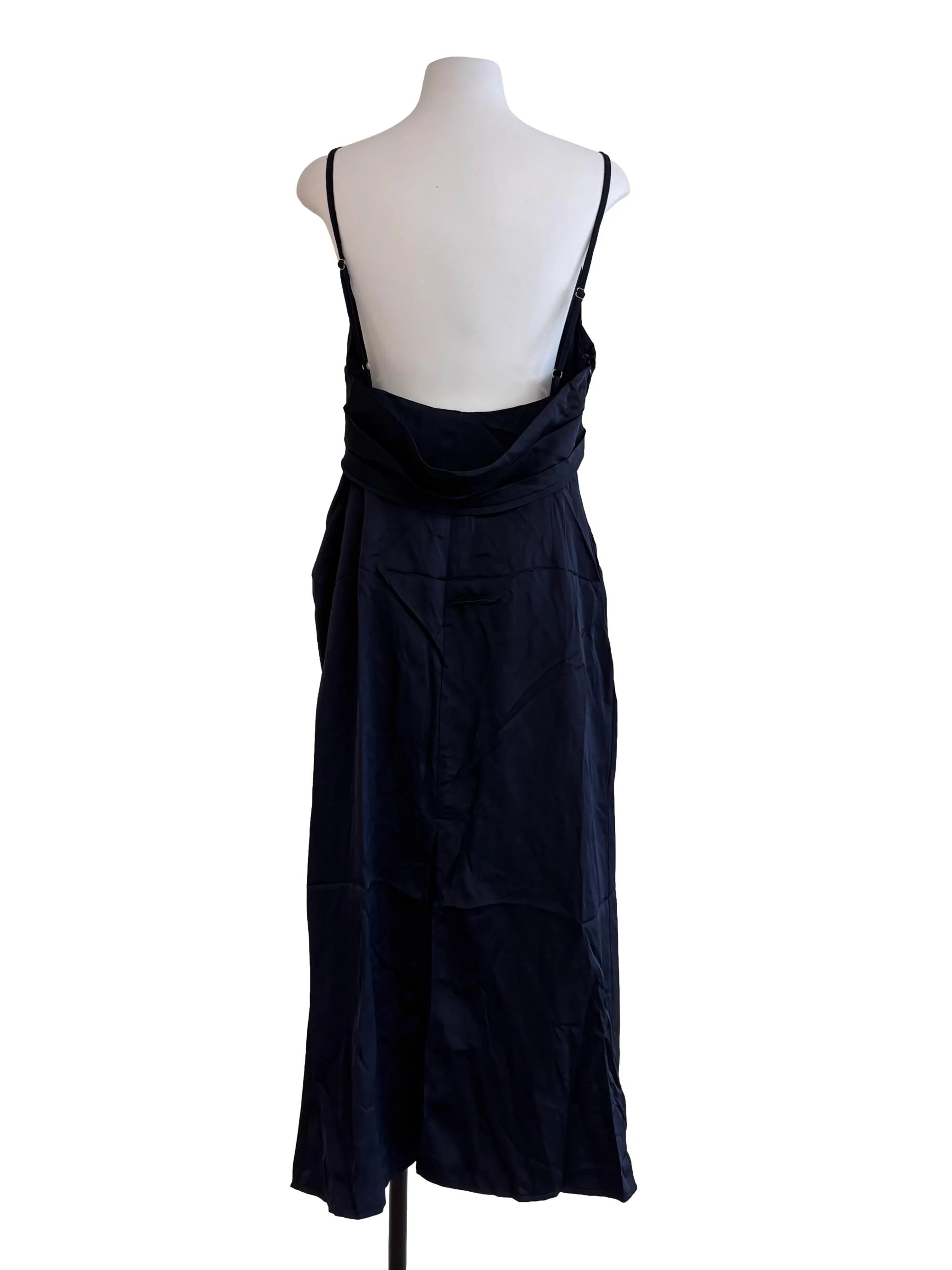 Navy Blue Backless Dress - Image 2