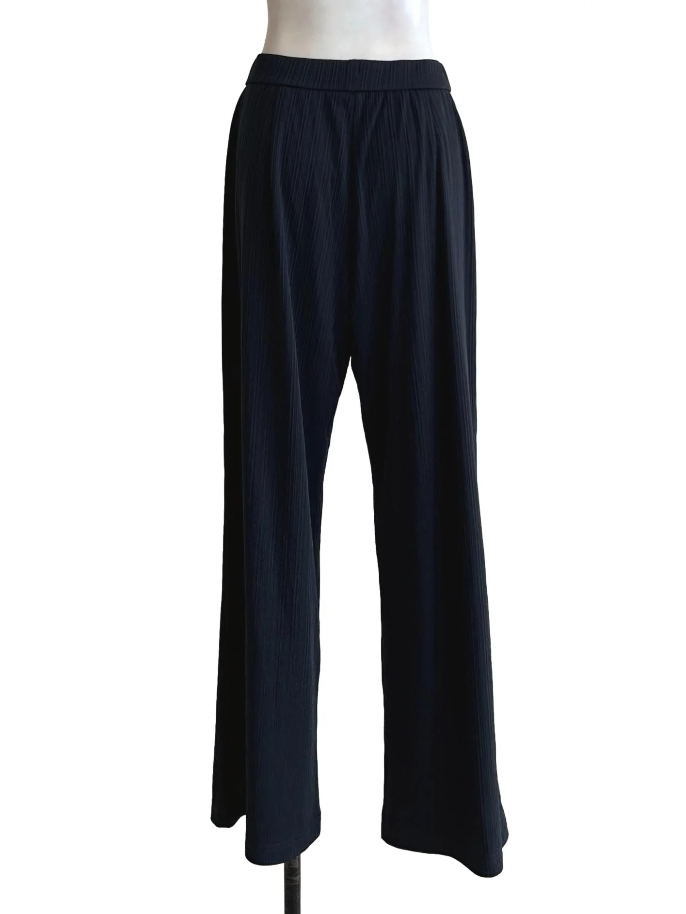 Navy Blue Crinkle Pant - Image 2