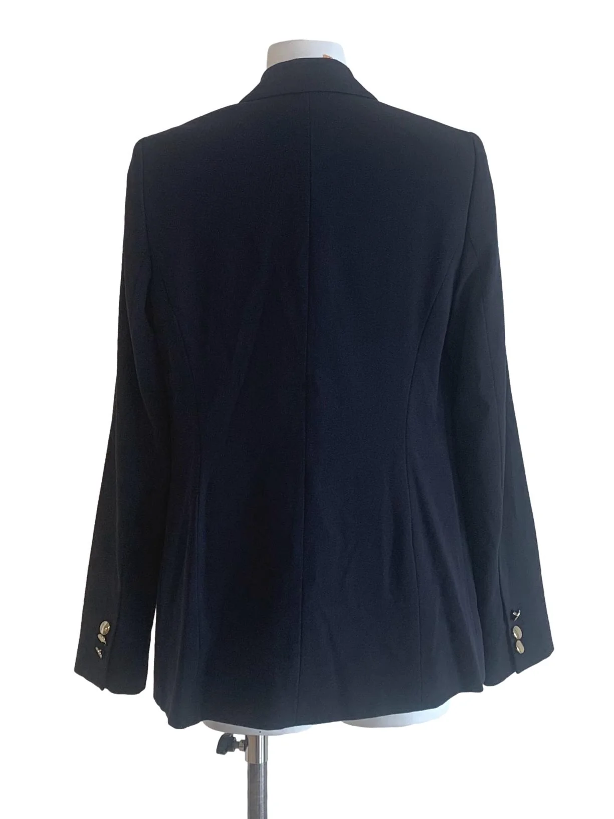 Navy Blue Double Breasted Three Lines Blazer - Image 2