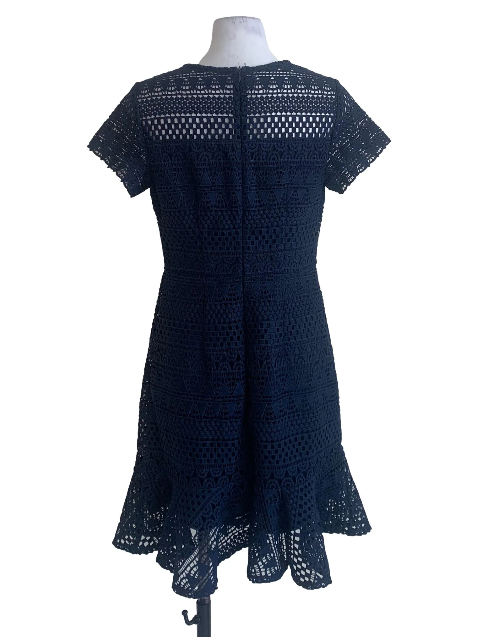 Navy Blue Laced Dress - Image 2