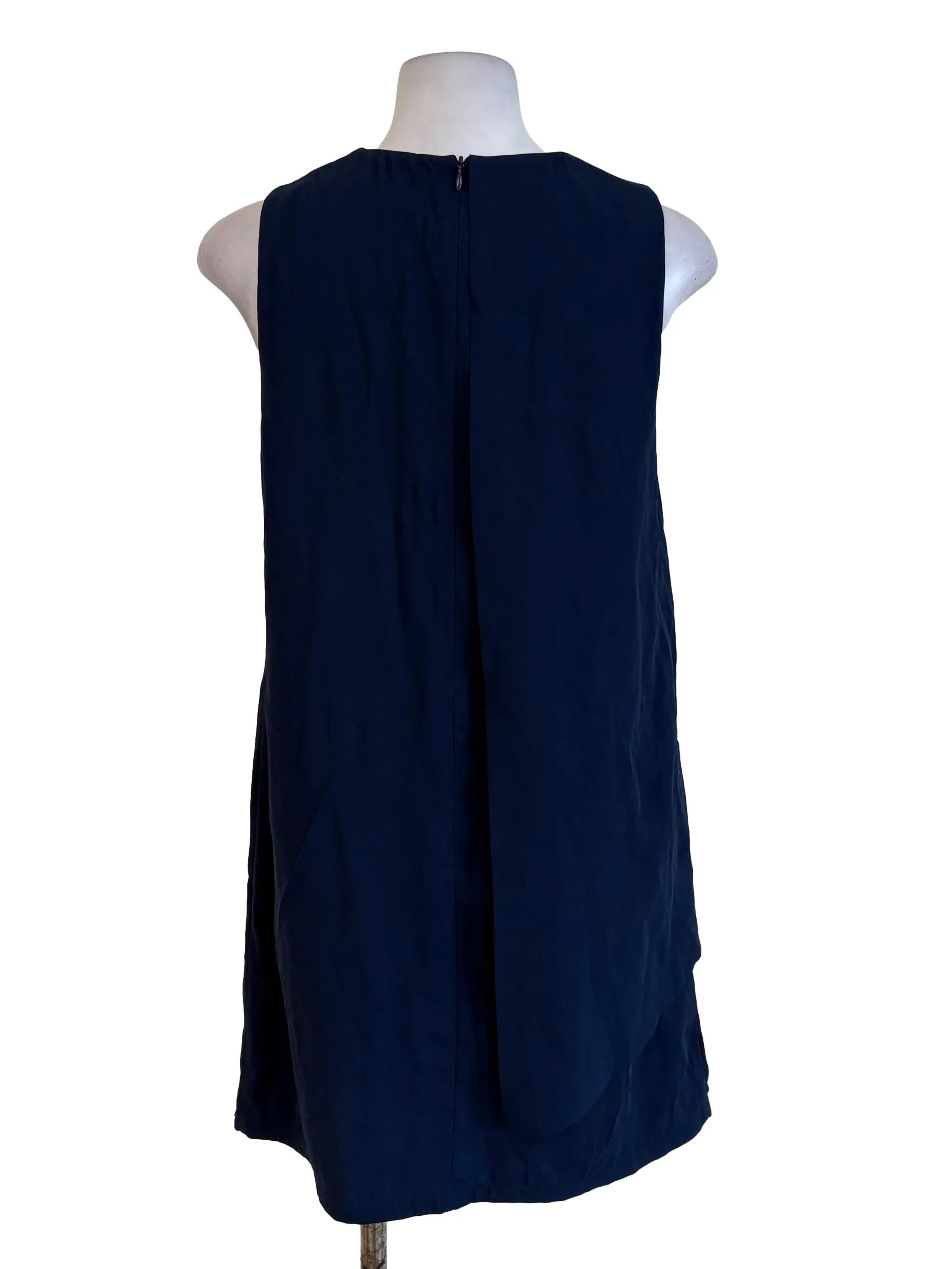 Navy Blue Layered Shift Dress - Image 2