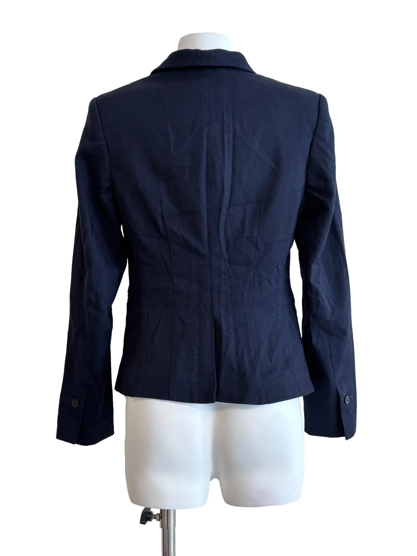 Navy Blue One Button Blazer - Image 2