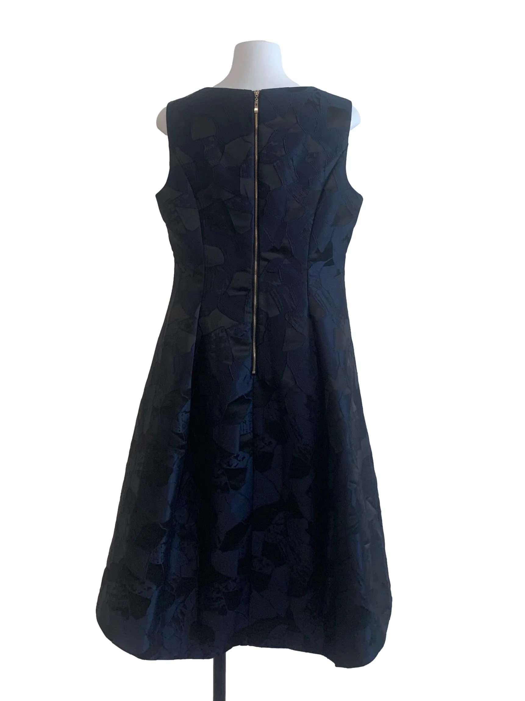 Navy Blue Pattern Dress - Image 2