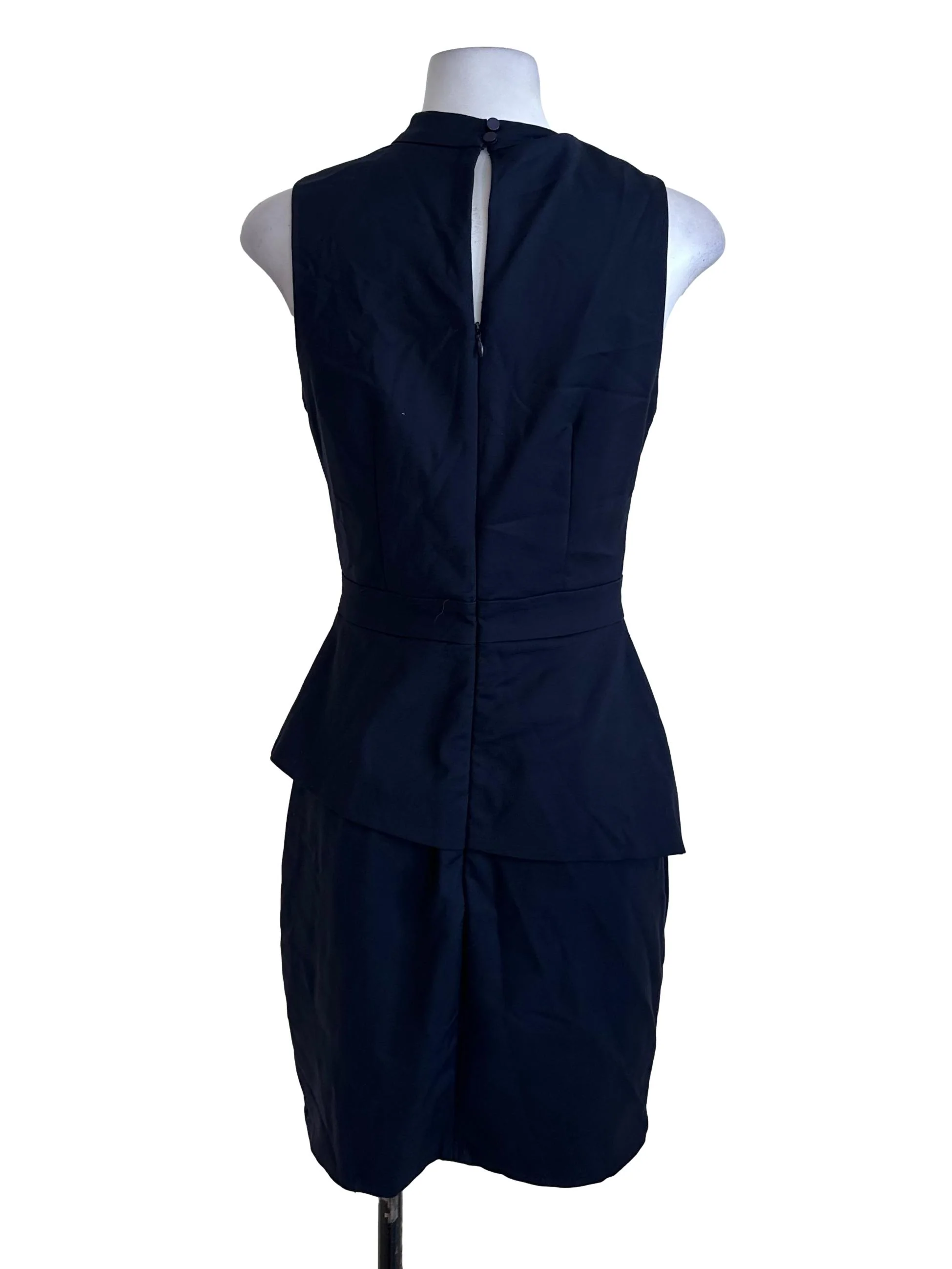Navy Blue Peplum Dress - Image 2