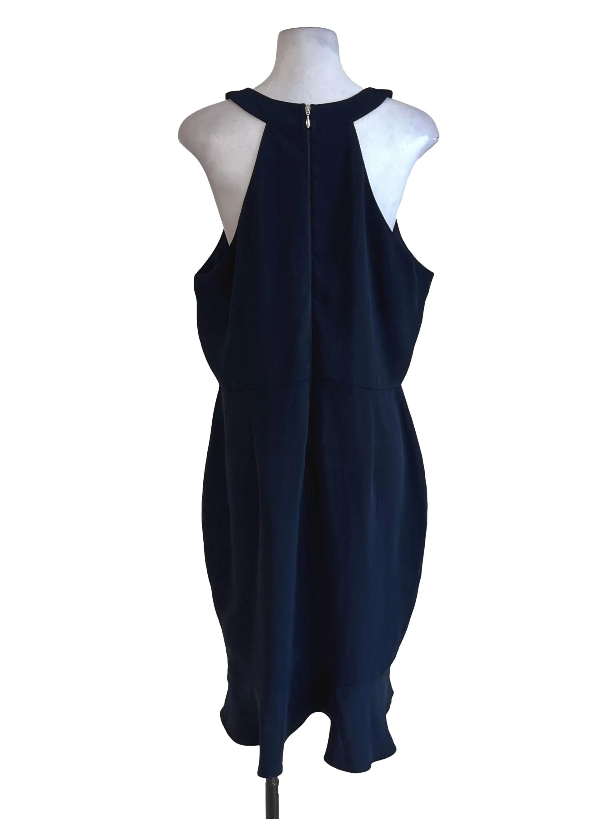 Navy Blue Ruffle Dress - Image 2