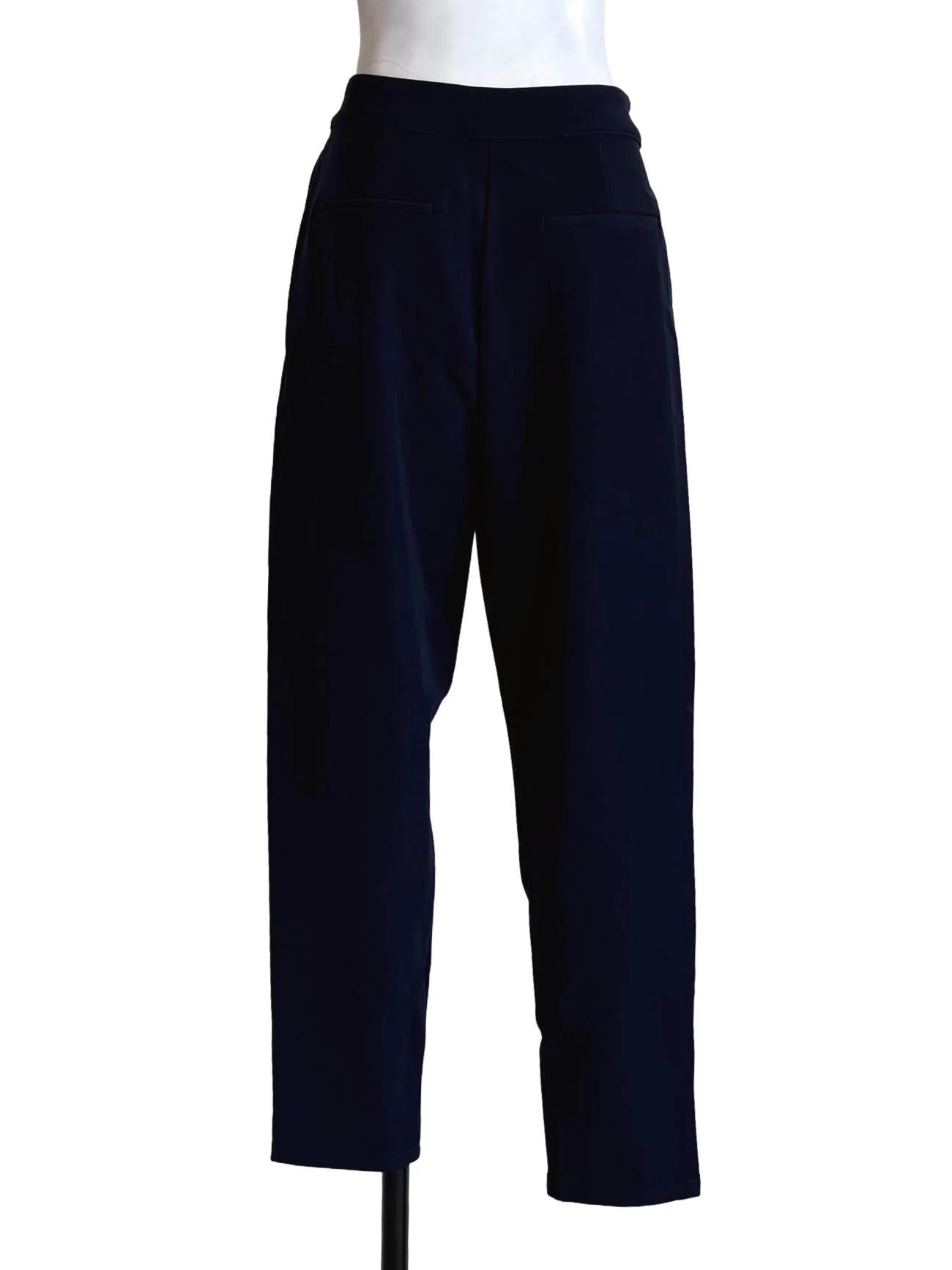 Navy Blue Slim Fit Pants - Image 2