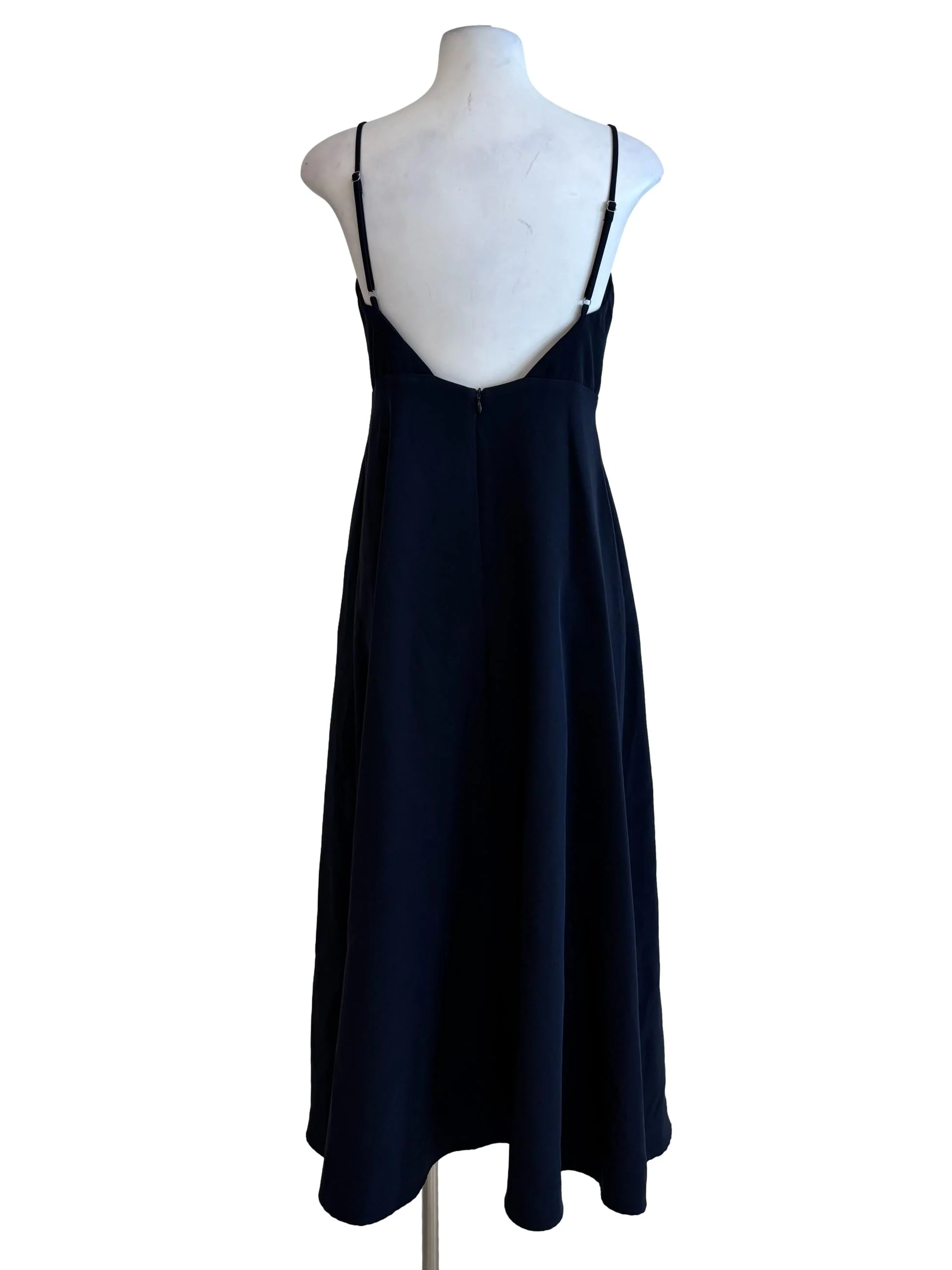 Navy Blue Spaghetti Strap Sweetheart Dress - Image 2