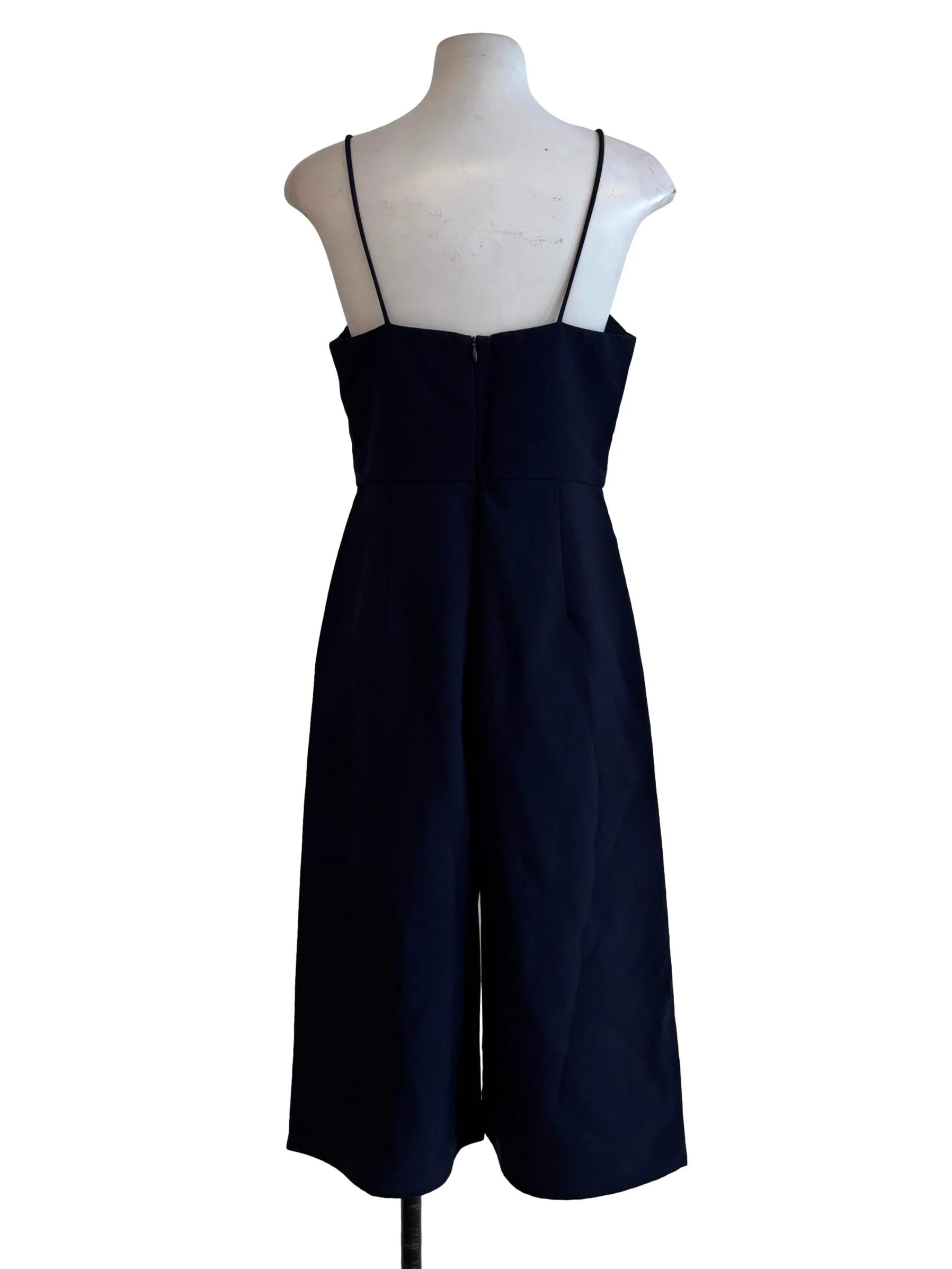 Navy Blue Spaghetti Strap Sweetheart Jumpsuit - Image 2