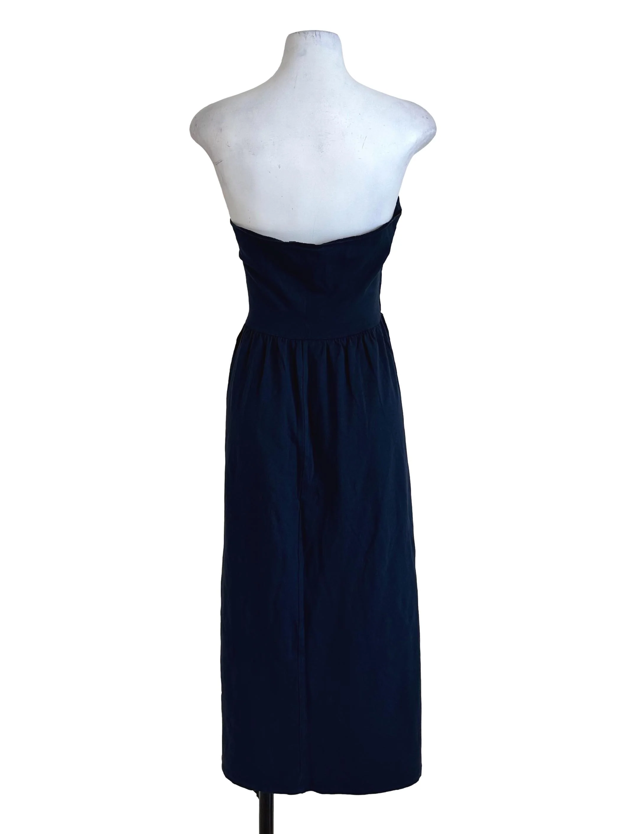 Navy Blue Strapless Dress - Image 2