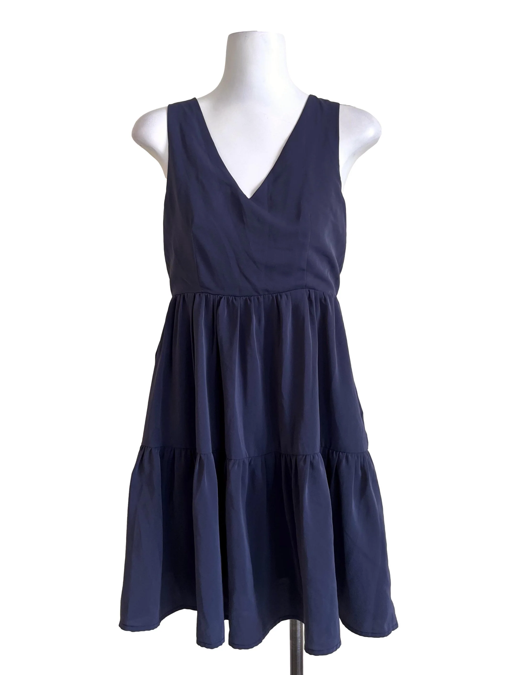 Navy Blue Tiered Dress TTR
