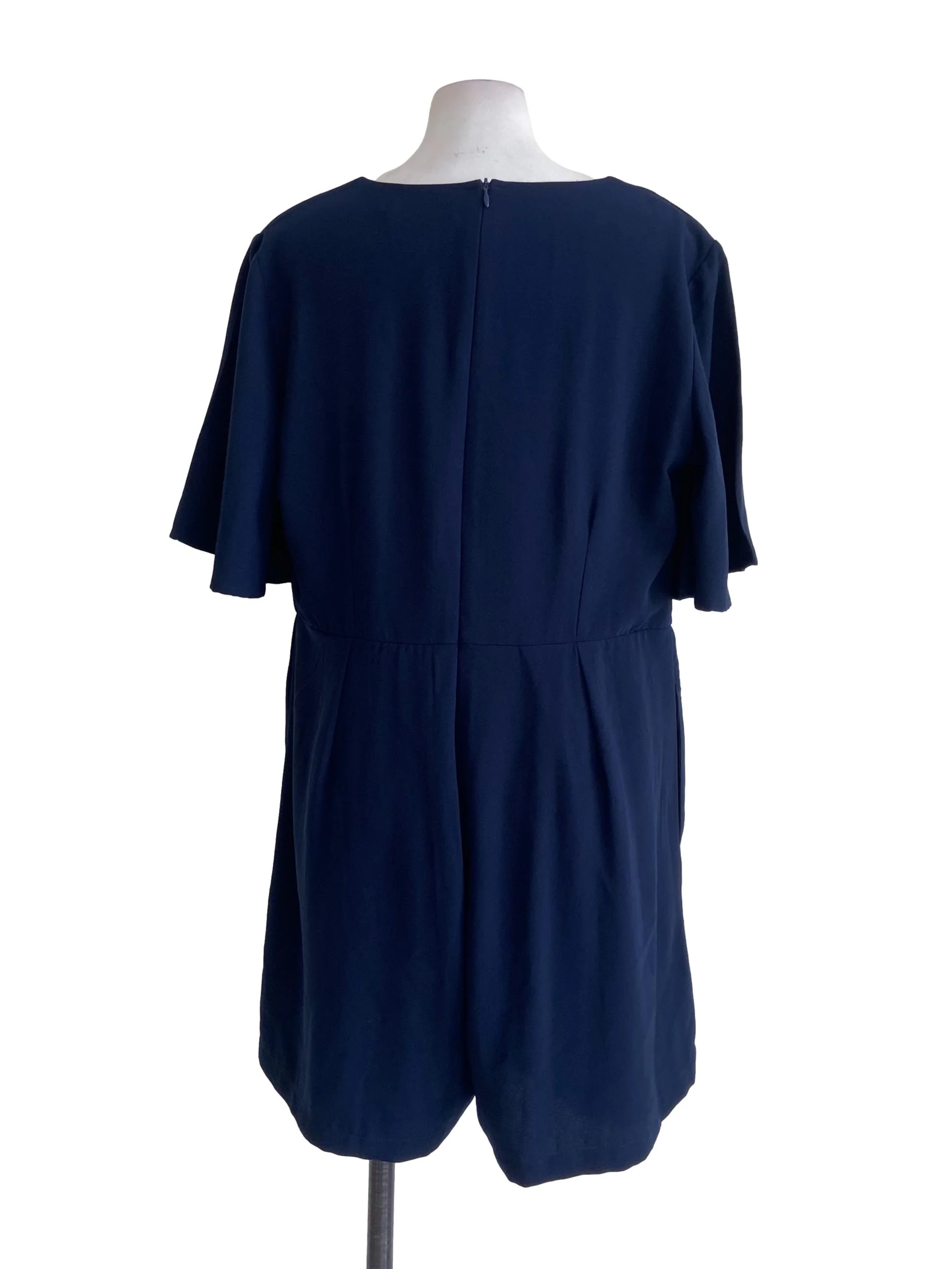 Navy Blue V Neck Rompers - Image 2