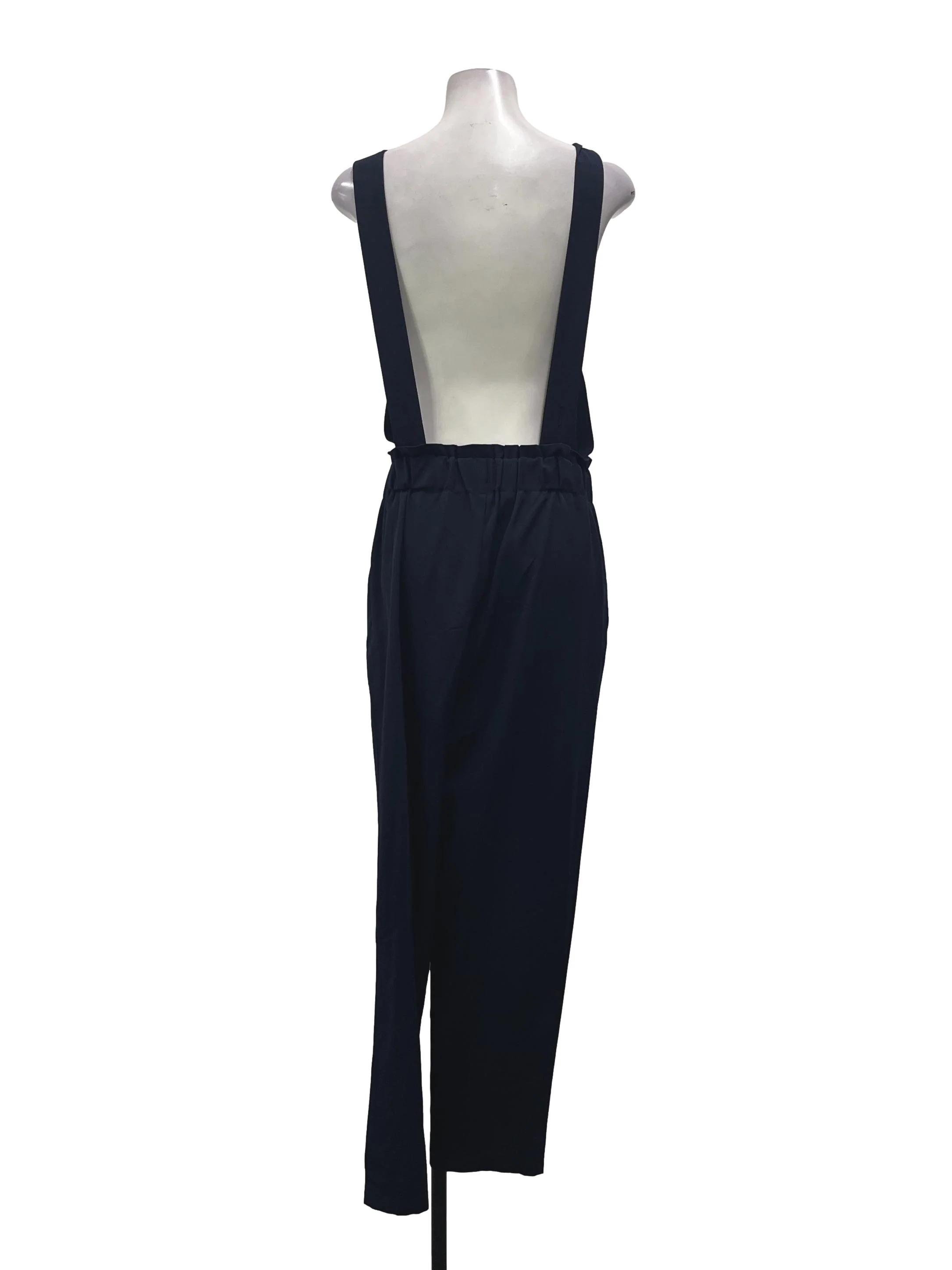 Navy Button Down Overalls - Image 2