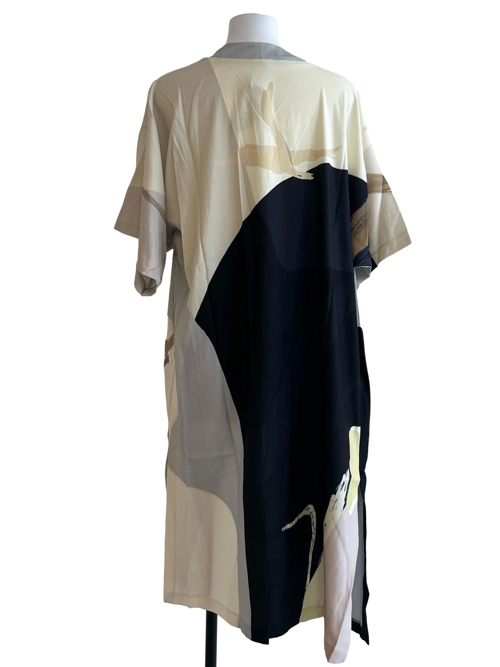 Navy Print A Place To Be Longline Duster OSN - Image 2