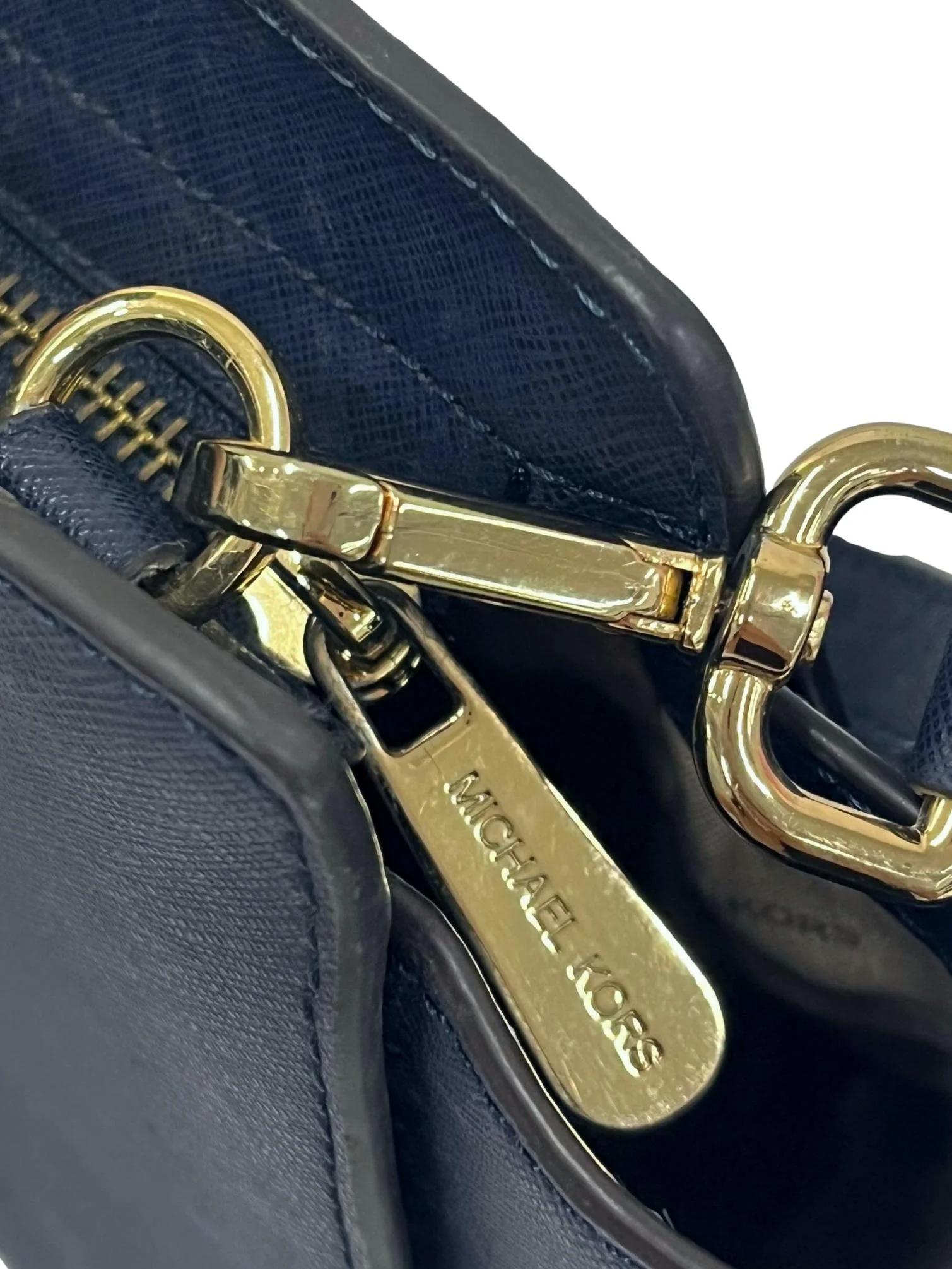 Navy Selma Pochette Crossbody Bag - Image 3