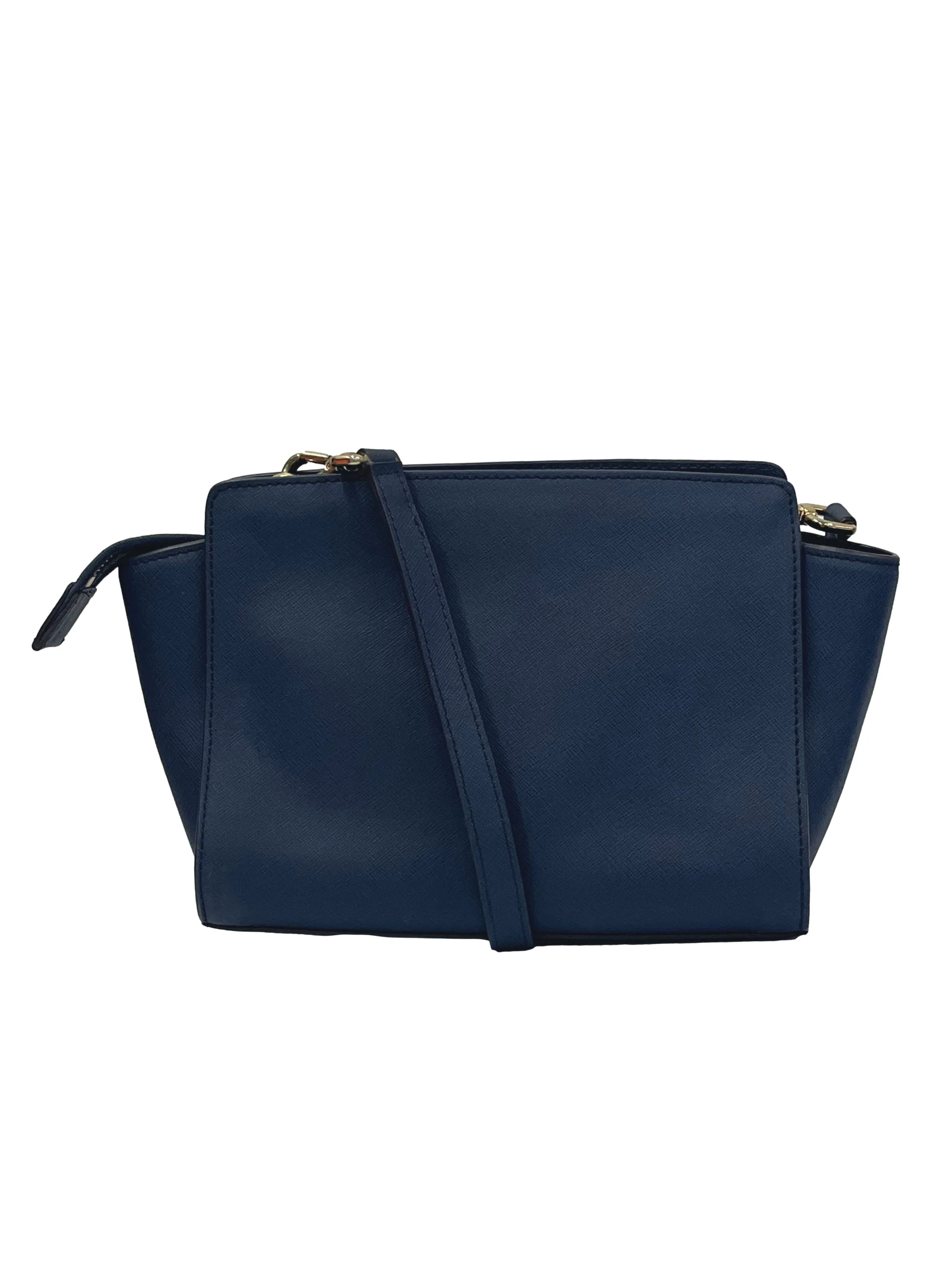 Navy Selma Pochette Crossbody Bag - Image 4