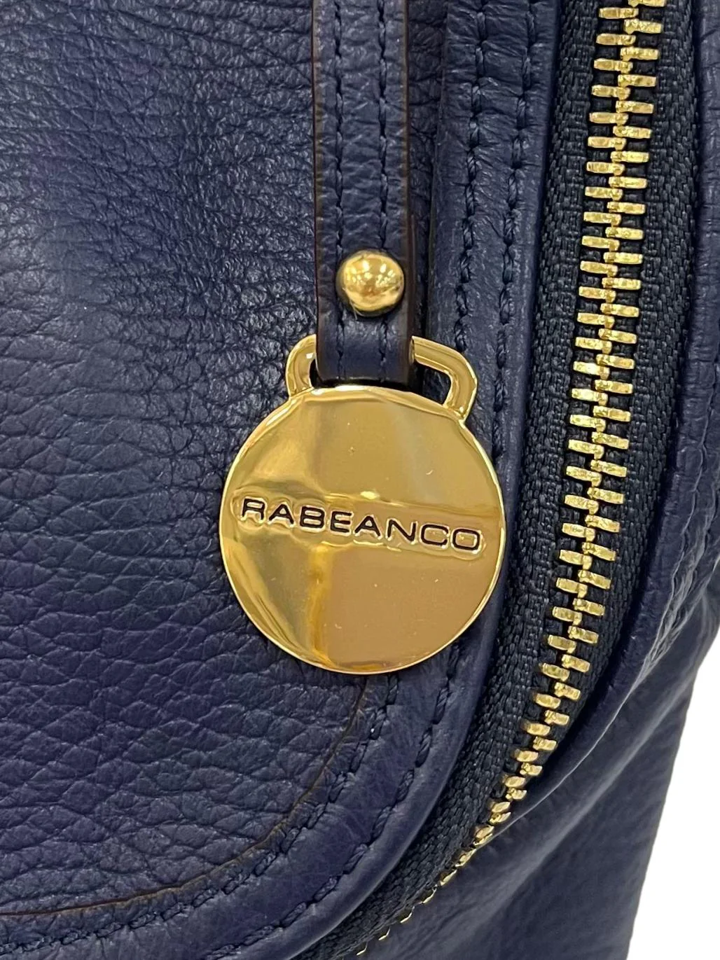 Navy Shoulder Leather Crossbody Bag - Image 2