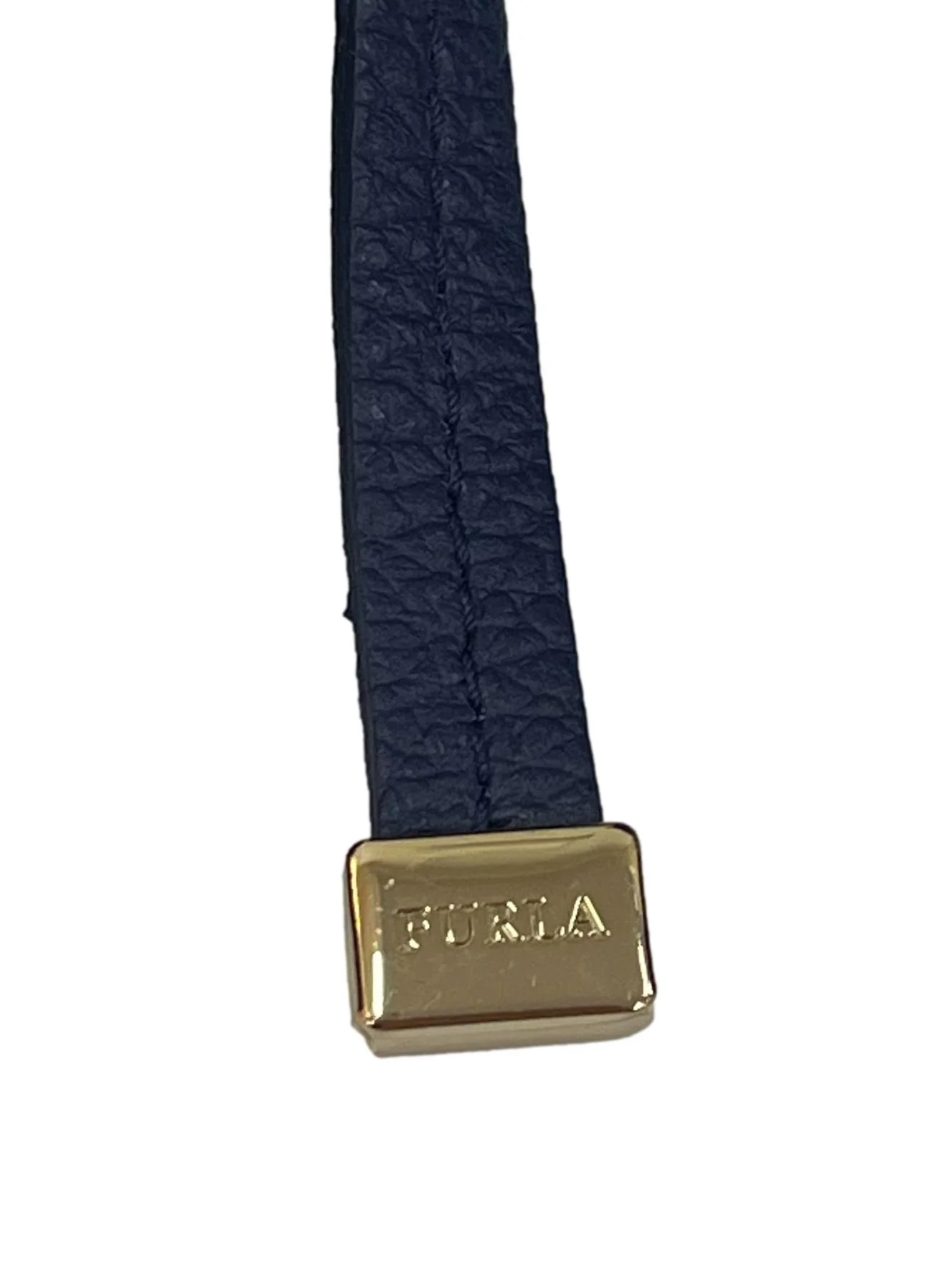 Navy Textured Grain Leather Backpack - Image 5