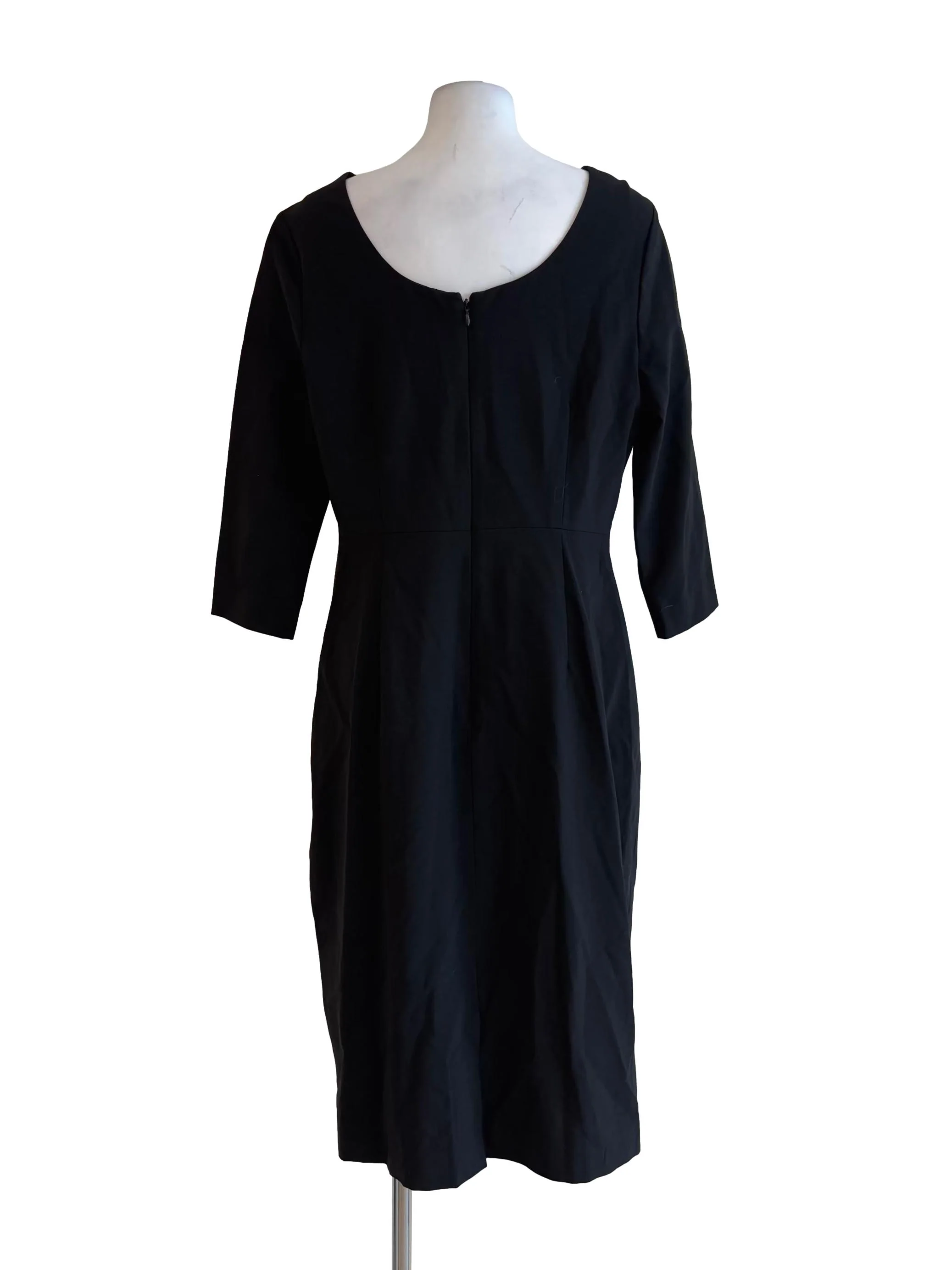 Night Black Long Sleeve Pencil Dress - Image 2