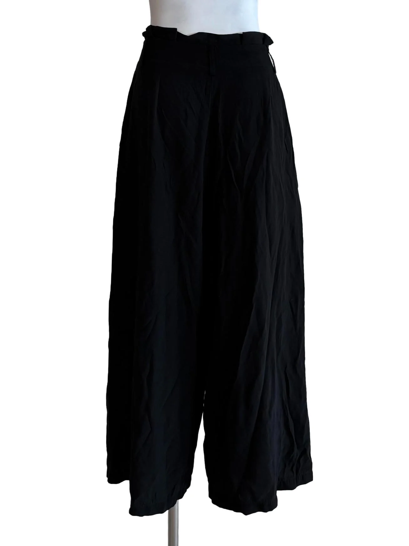 Night Black Relaxed Wide Pants - Image 2