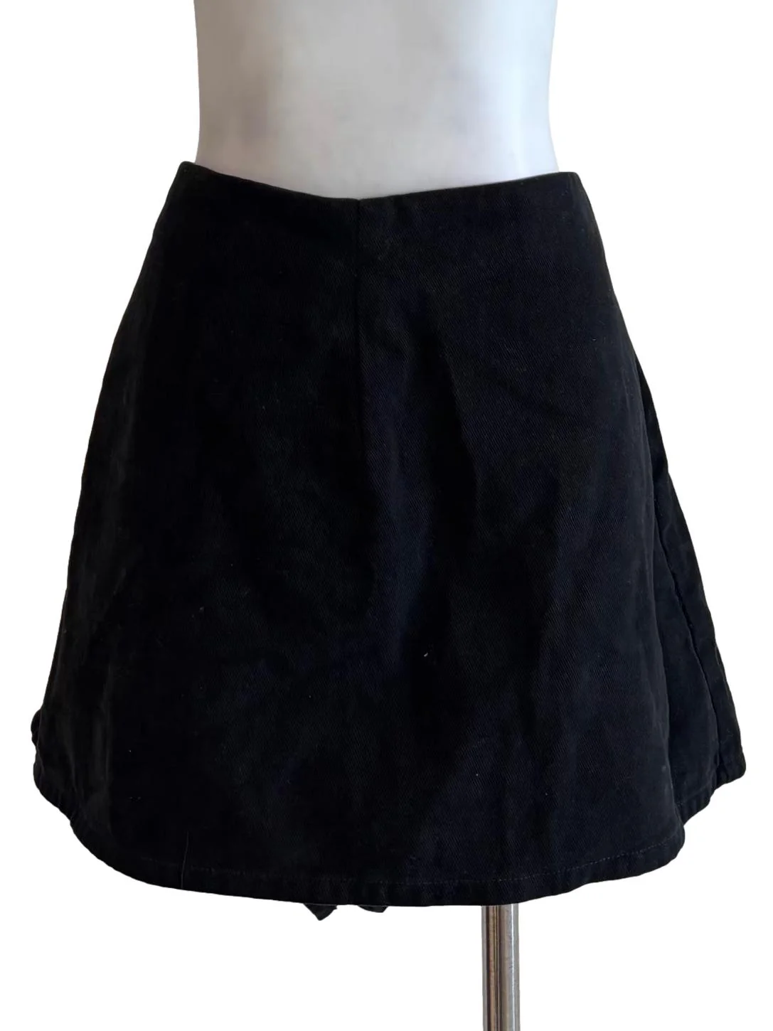 Night Black Washed Skorts