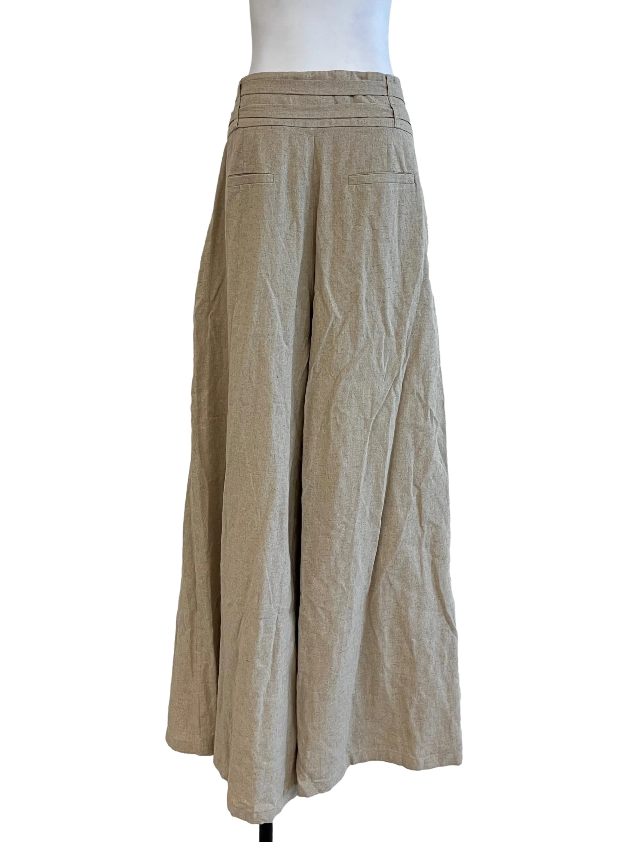 Oat Terry Wide Leg Pants - Image 2