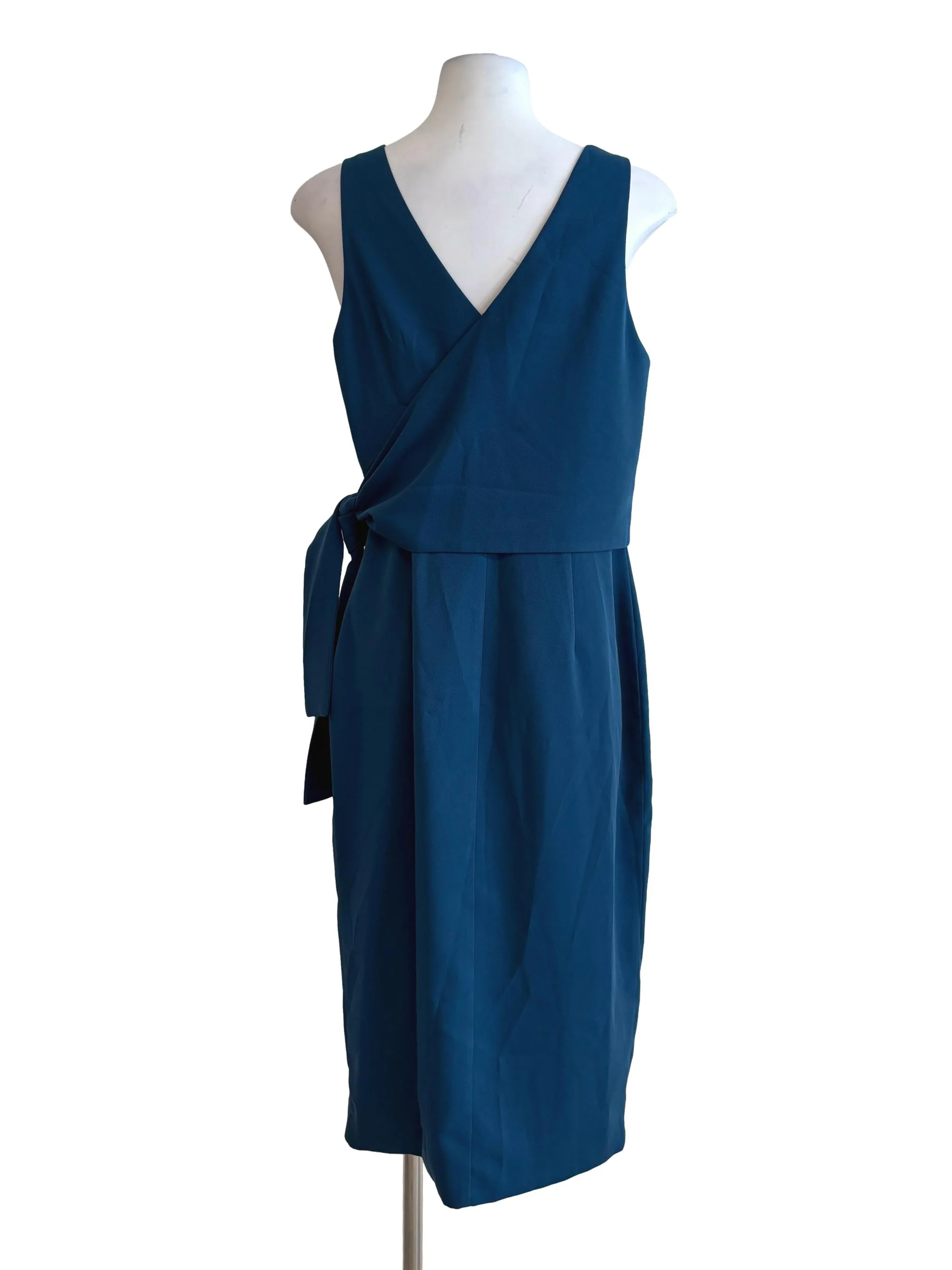 Ocean Blue Sleeveless Pencil Dress LB - Image 2