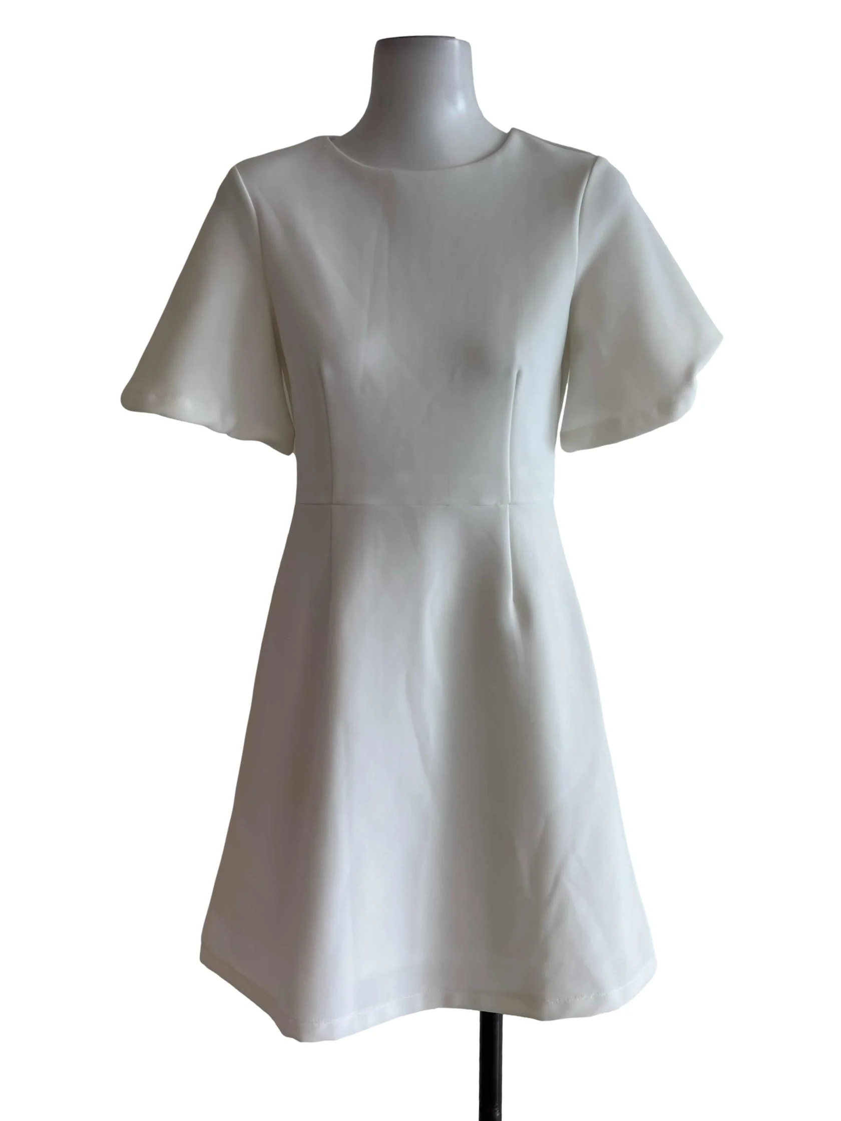 Off White A-Line Dress