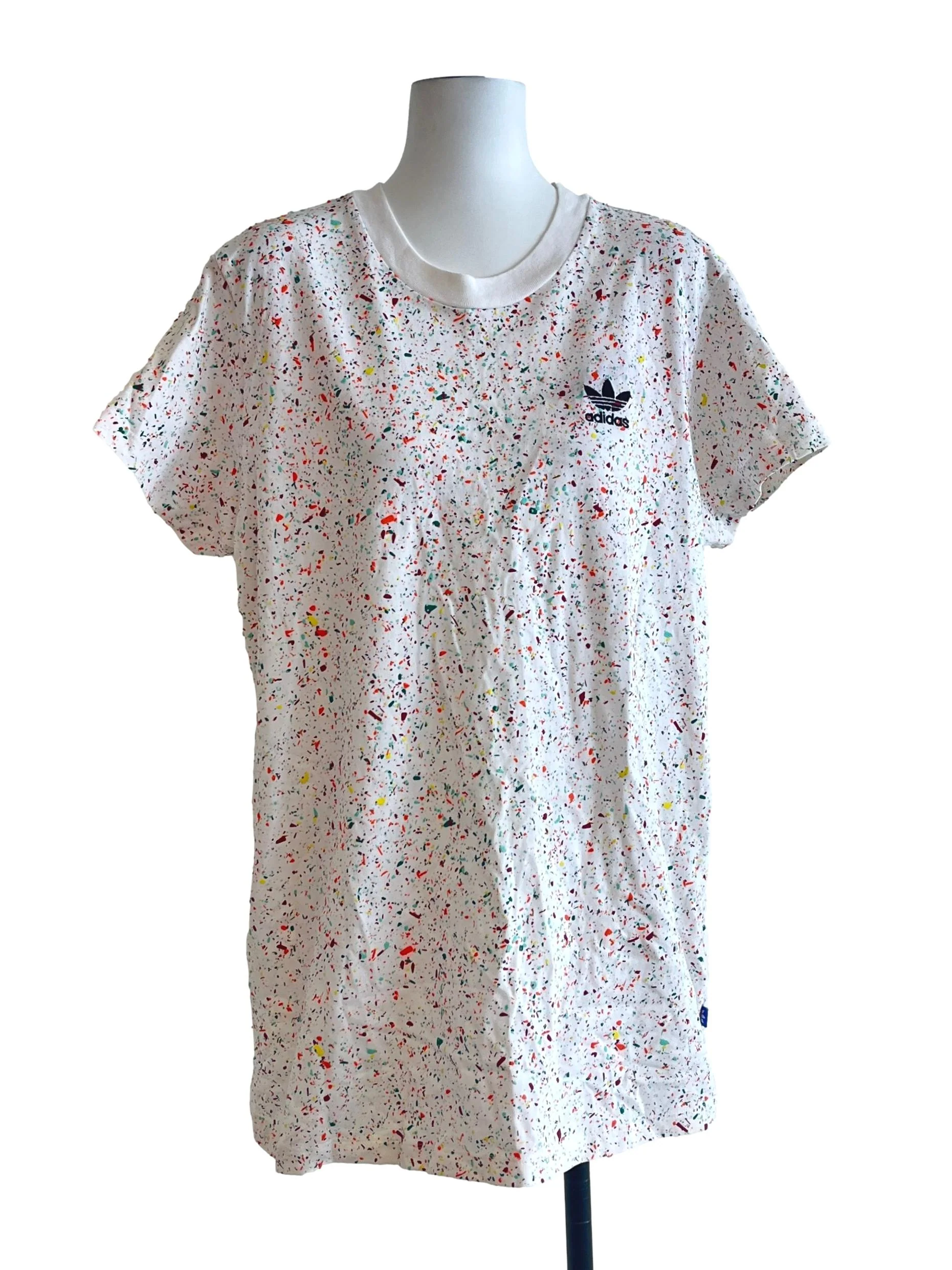 Off White Multicolour Crew Neck Shirt