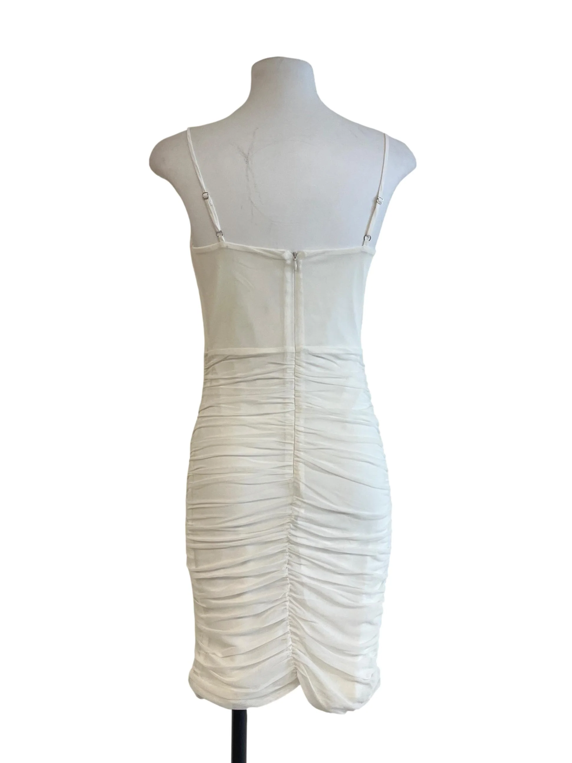Off White Spaghetti Strap Dress - Image 2