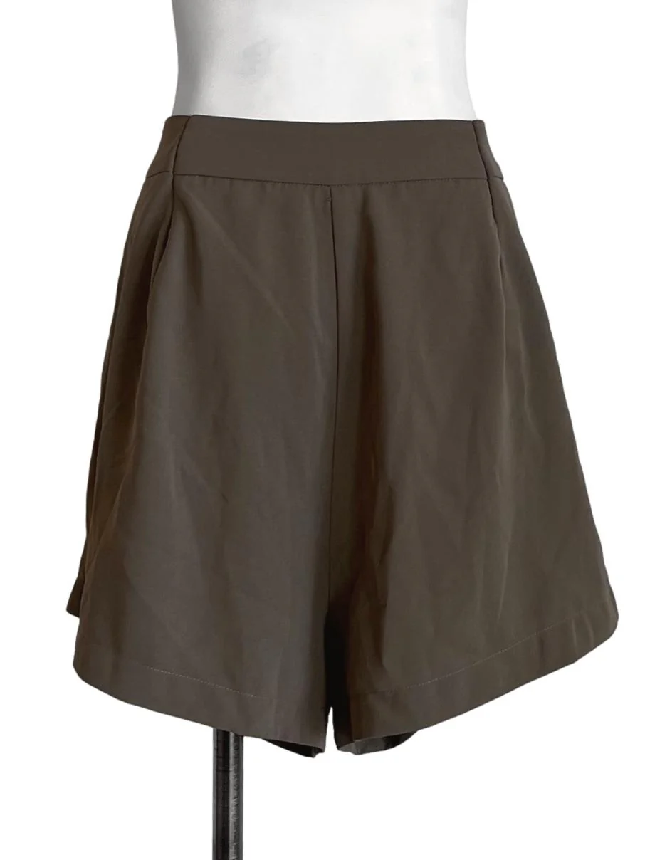 Moss Green Casual Short Pants - Image 2