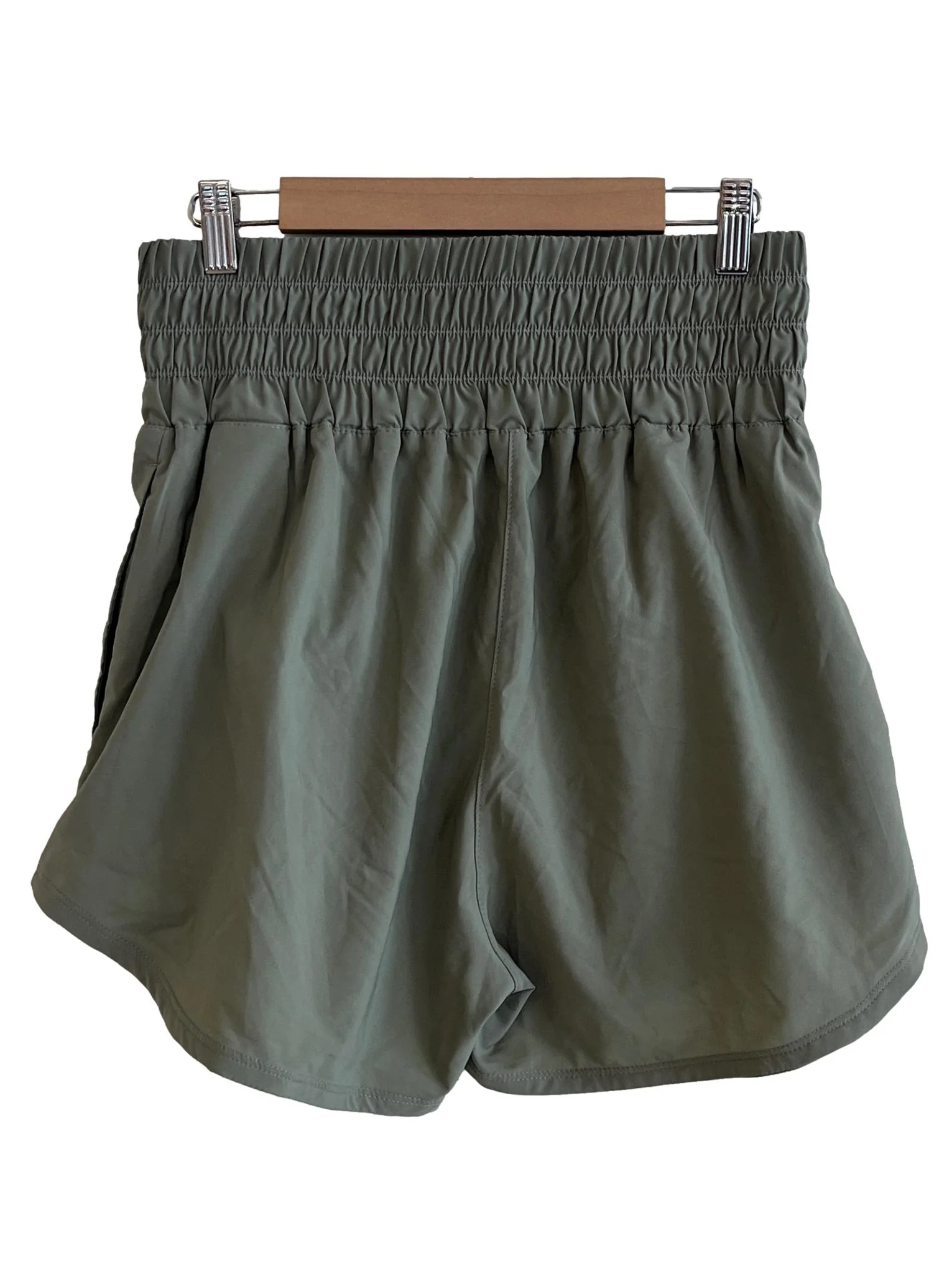Olive Green Dri-FIT High Waisted Shorts - Image 2