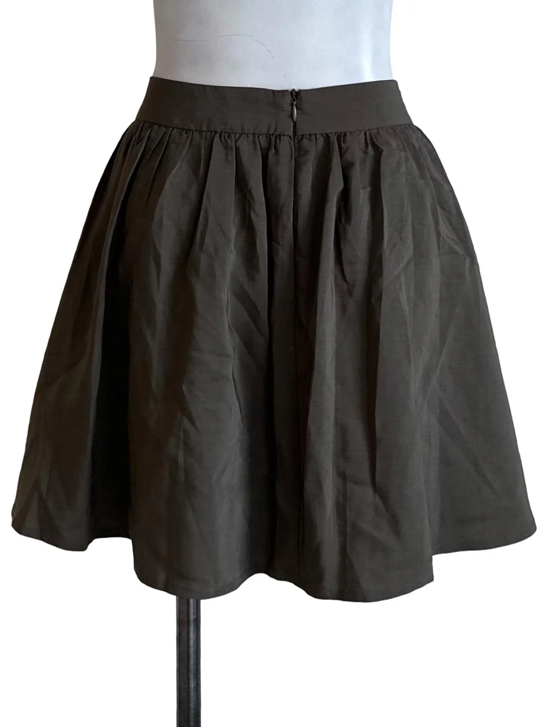 Olive Green Elastic Waist Skorts - Image 2