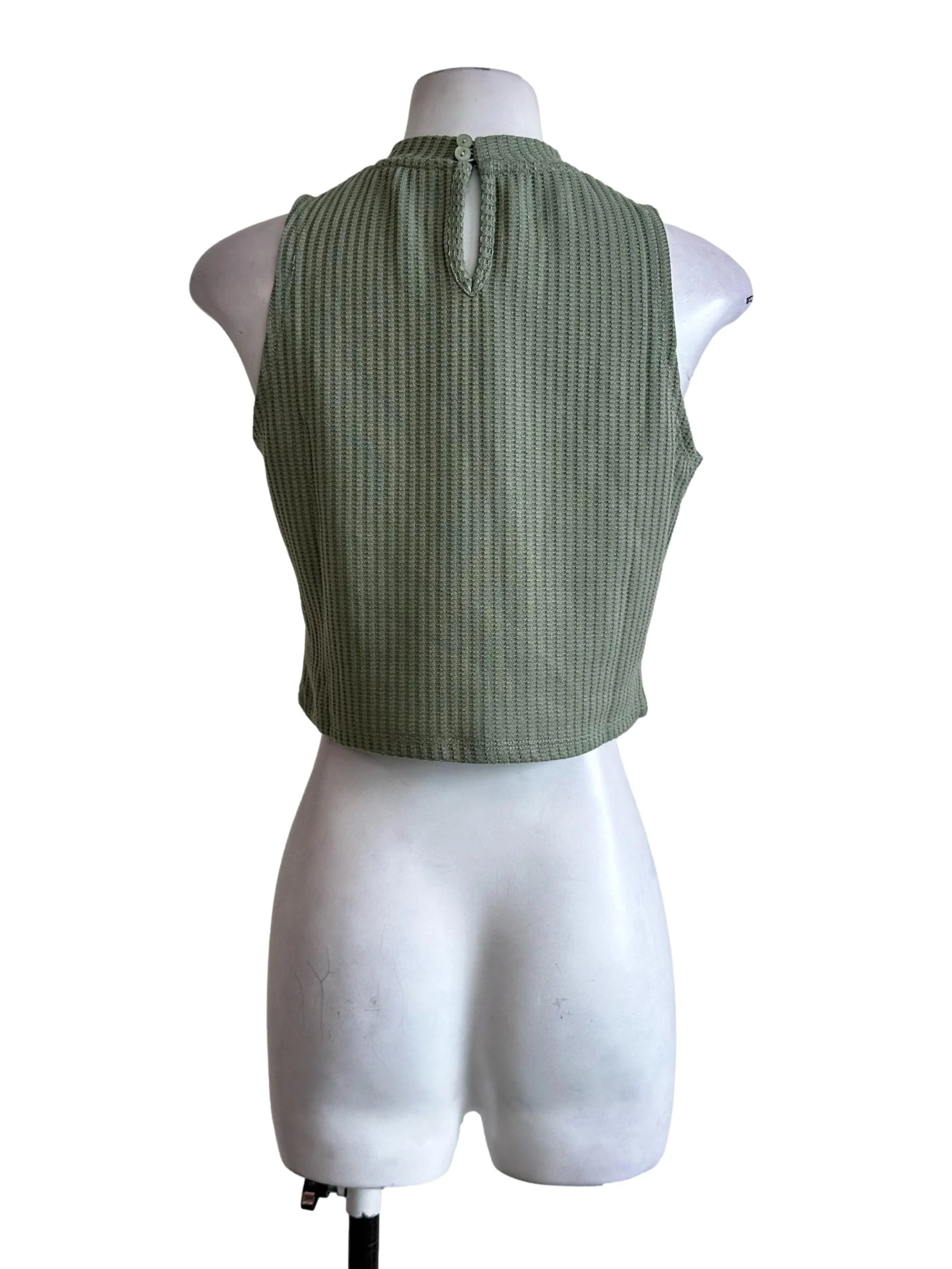 Olive Green Knit Top - Image 2