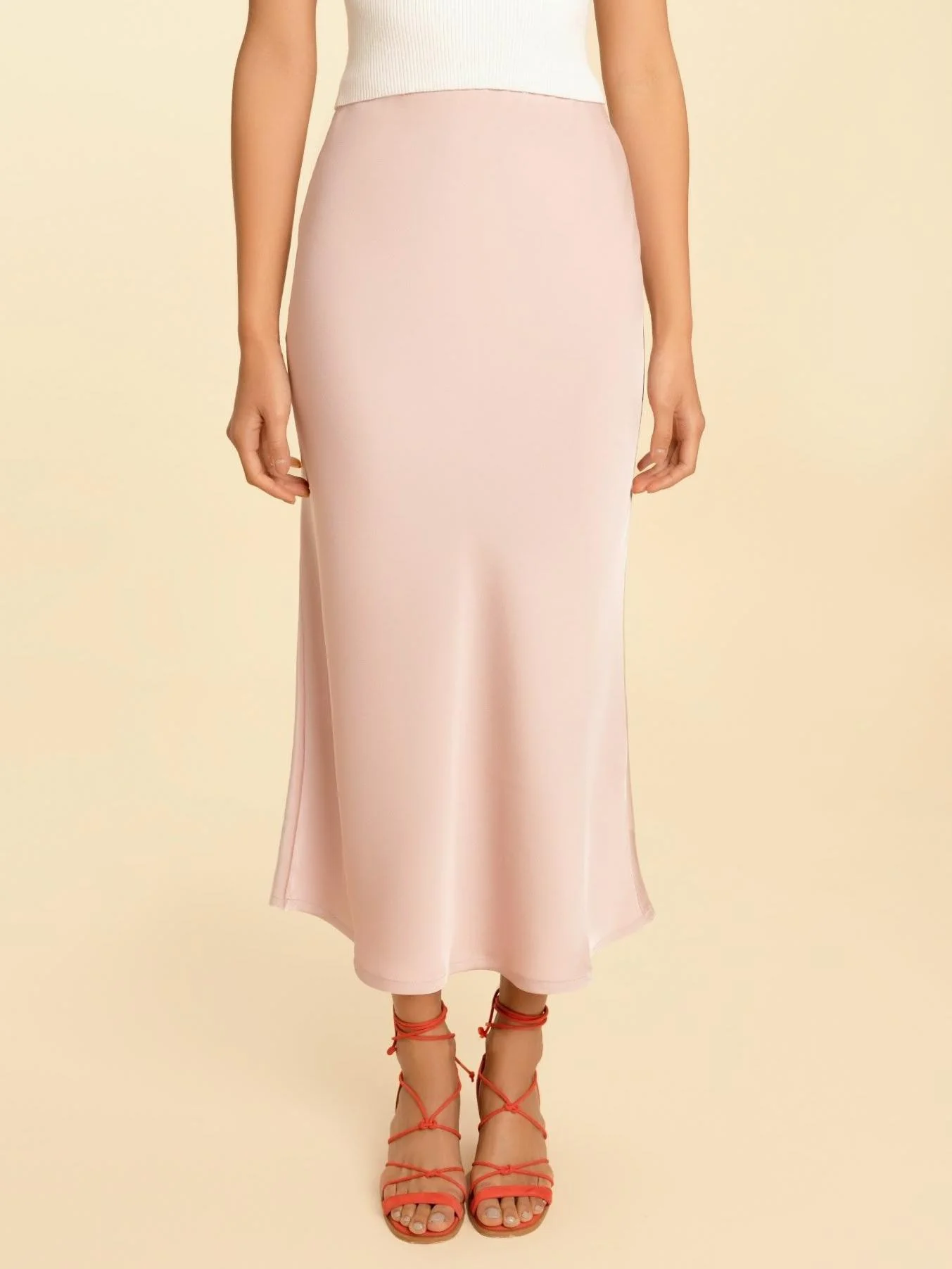 Olivia Slip Skirt In Dusty Pink CSN - Image 3