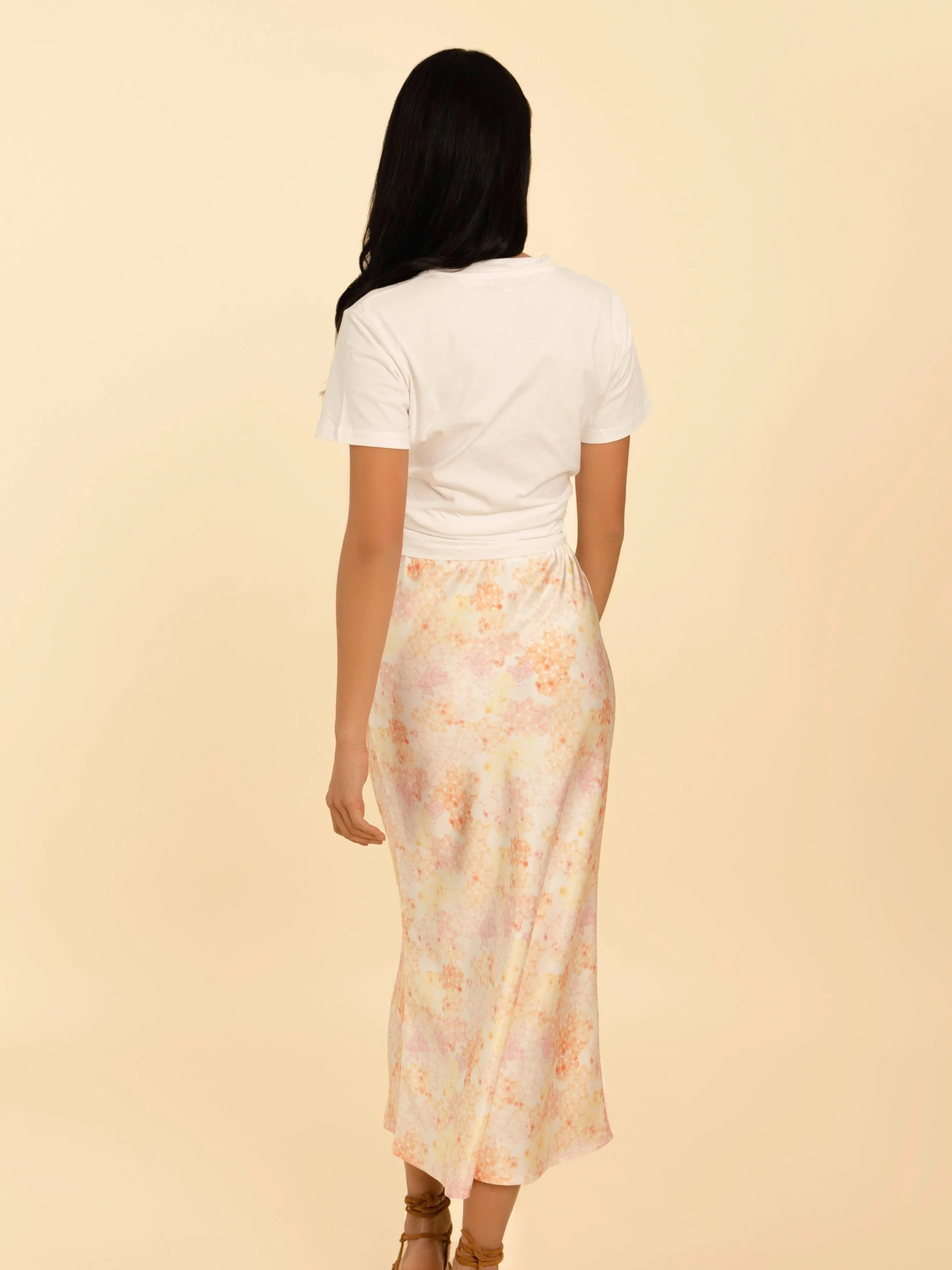 Olivia Slip Skirt In Pink Floral CSN - Image 2