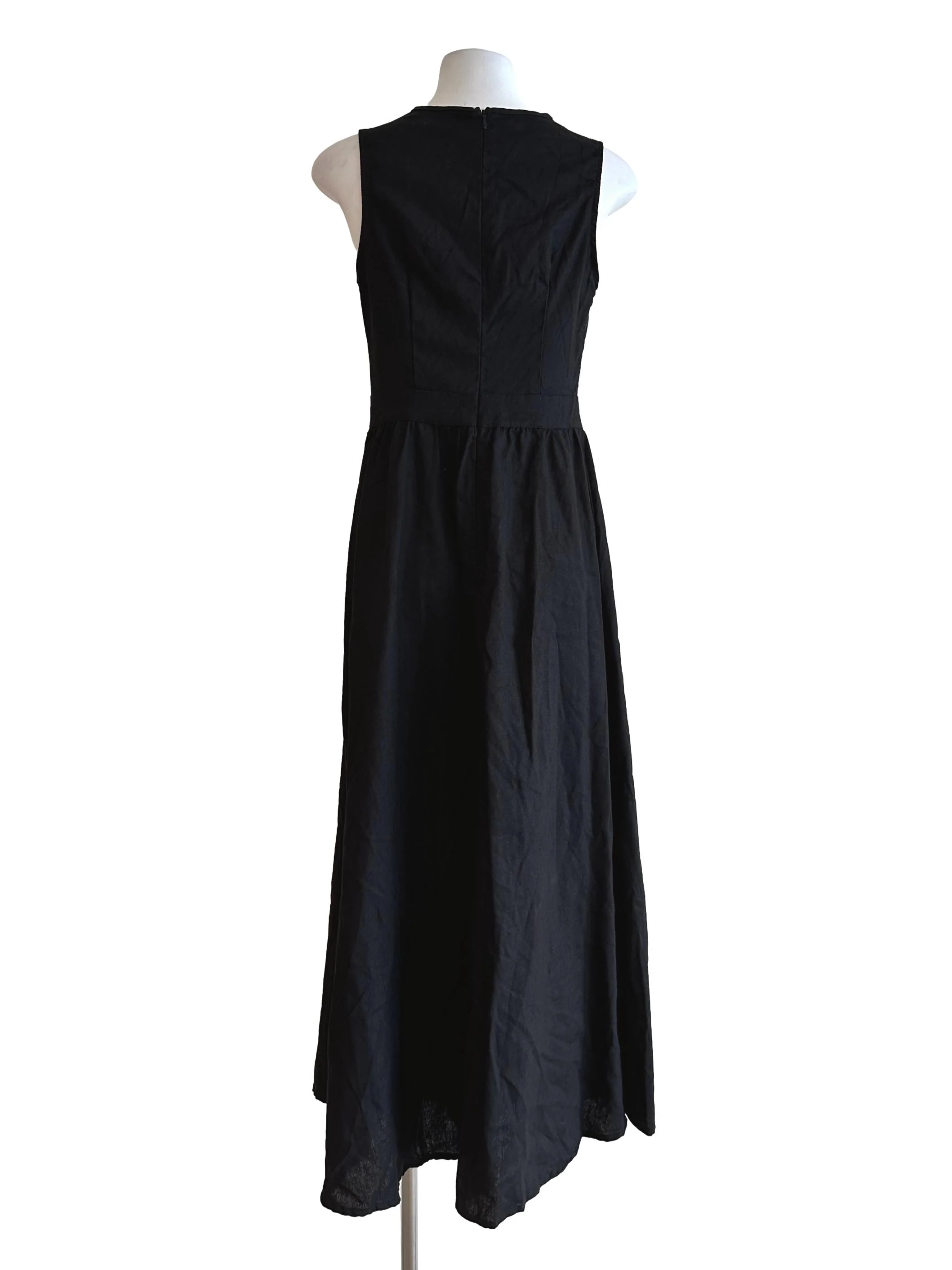 Onyx Black A-Line Dress - Image 2