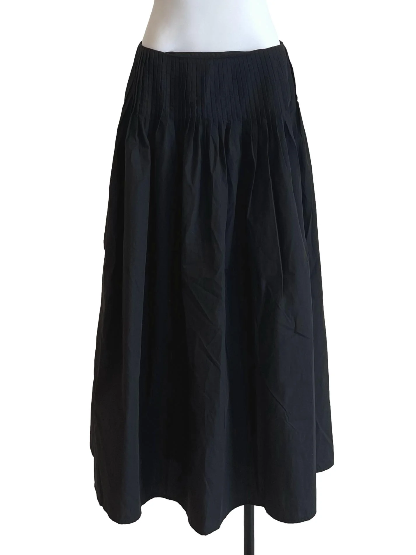 Onyx Black A-Line Skirt TWL