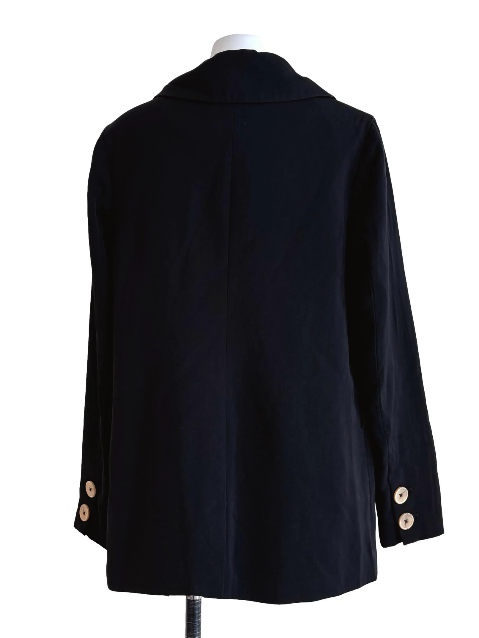 Onyx Black Double Button Blazer - Image 2