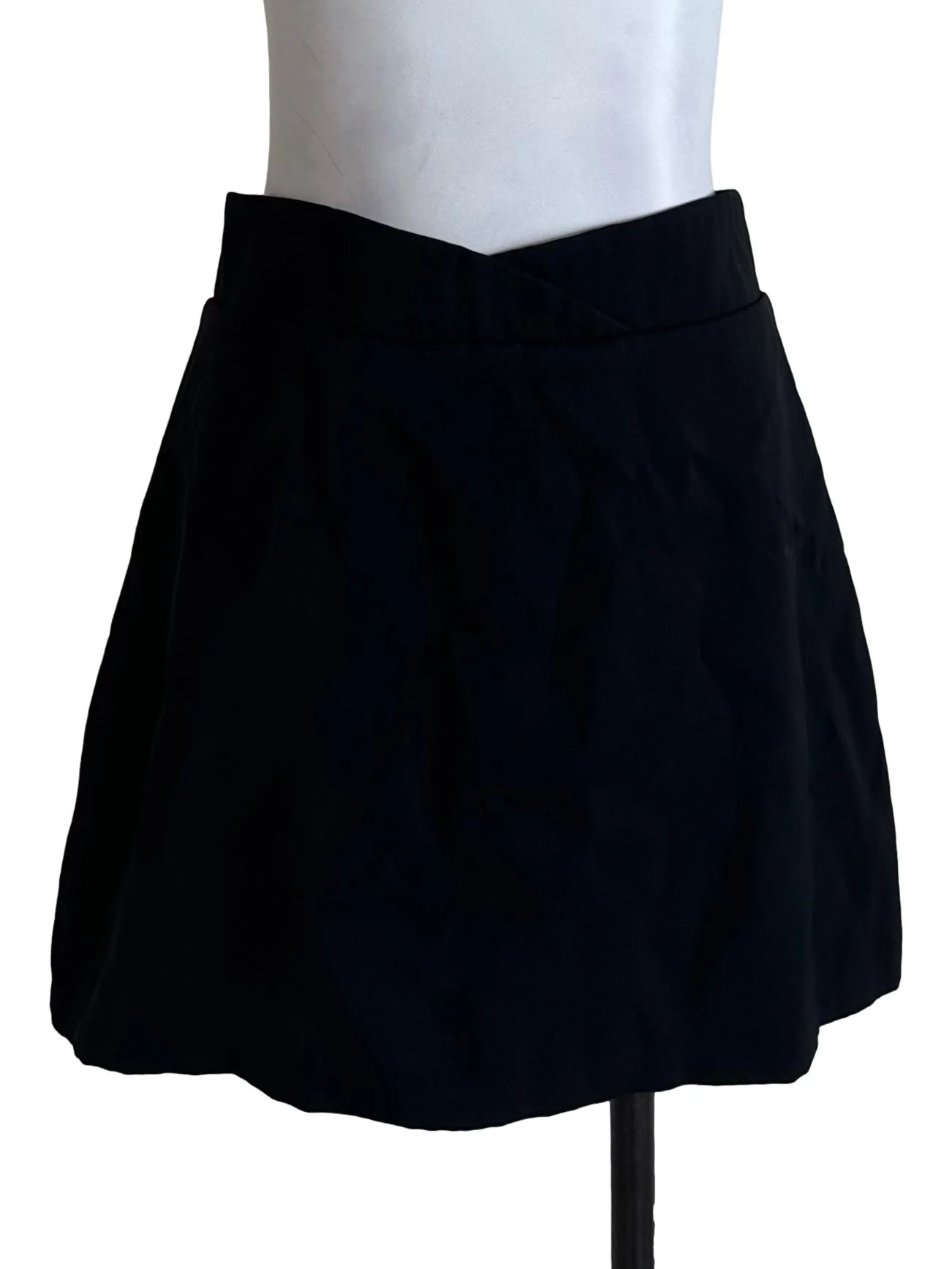 Onyx Black High Waist Skorts