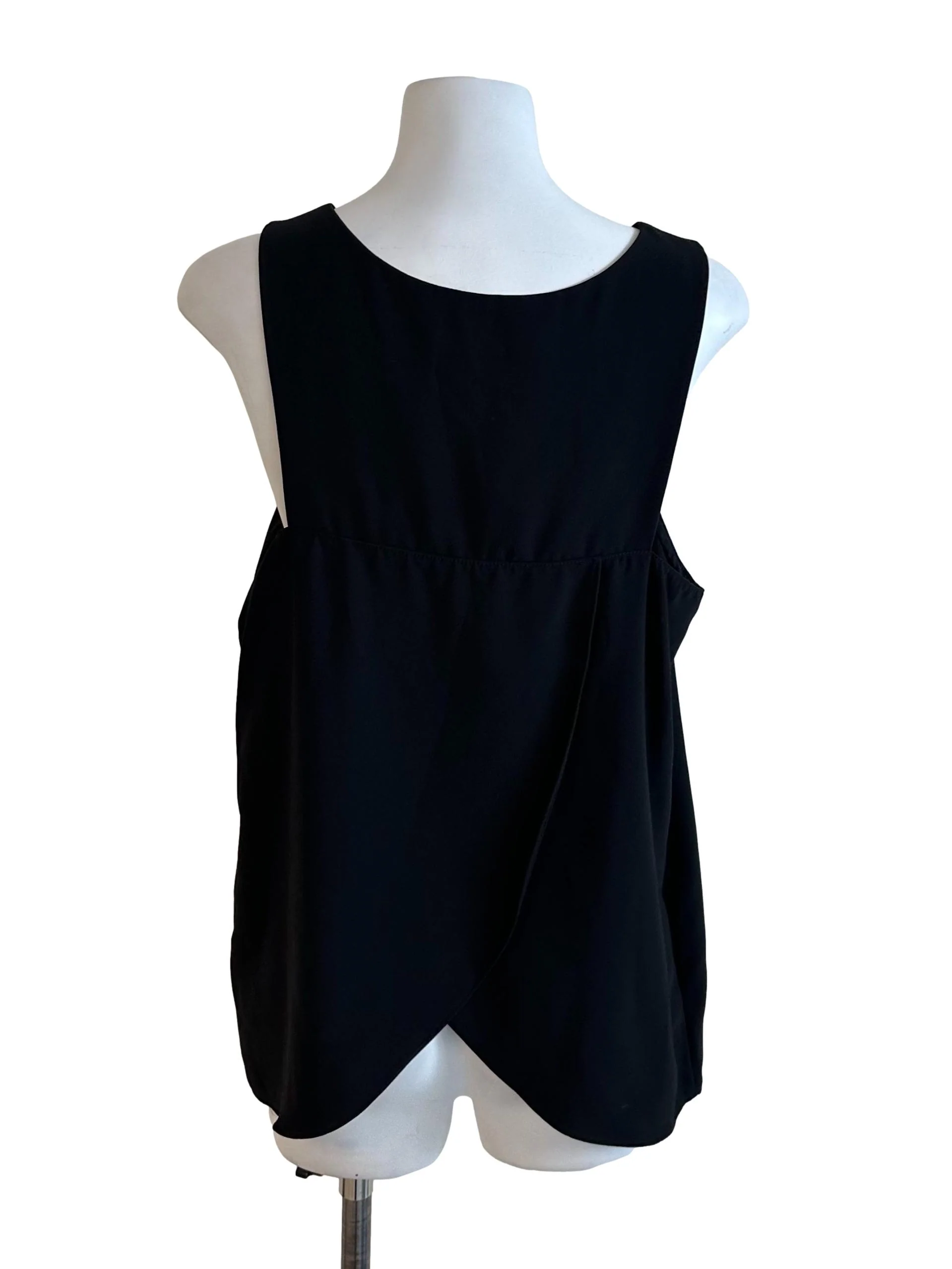 Onyx Black Round Neck Casual Top - Image 2
